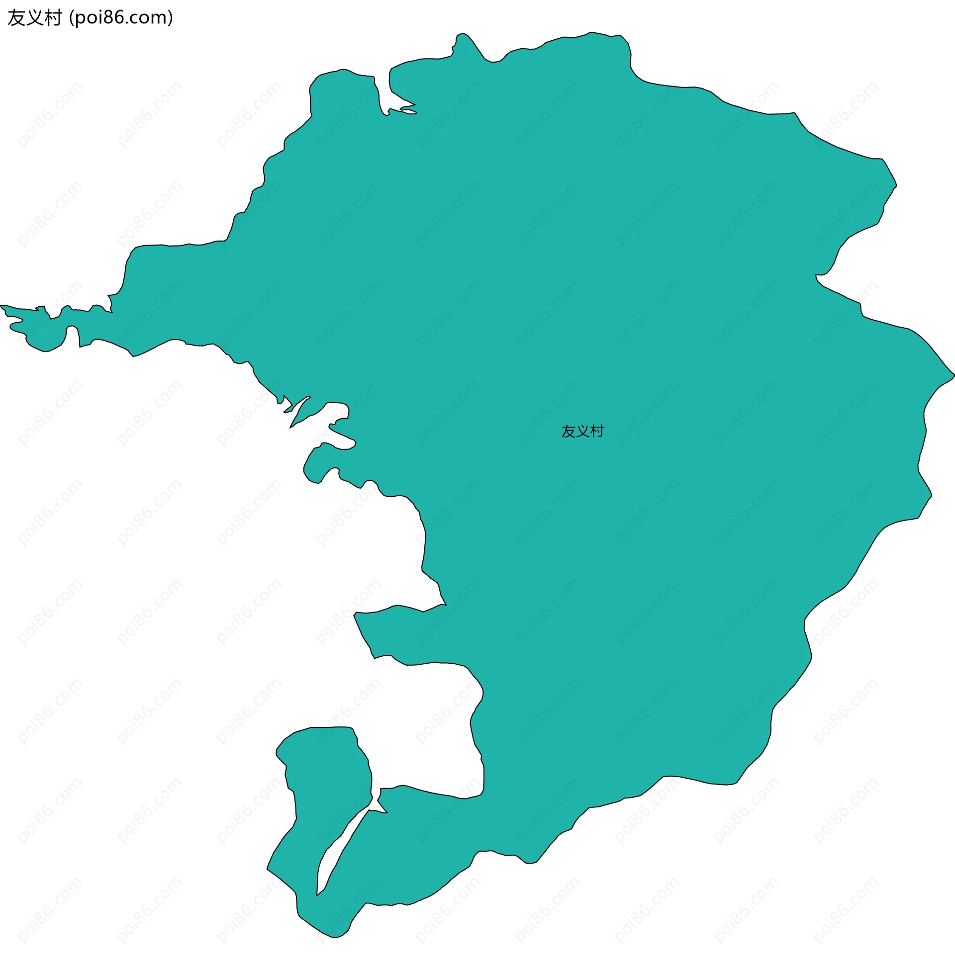 友义村边界地图