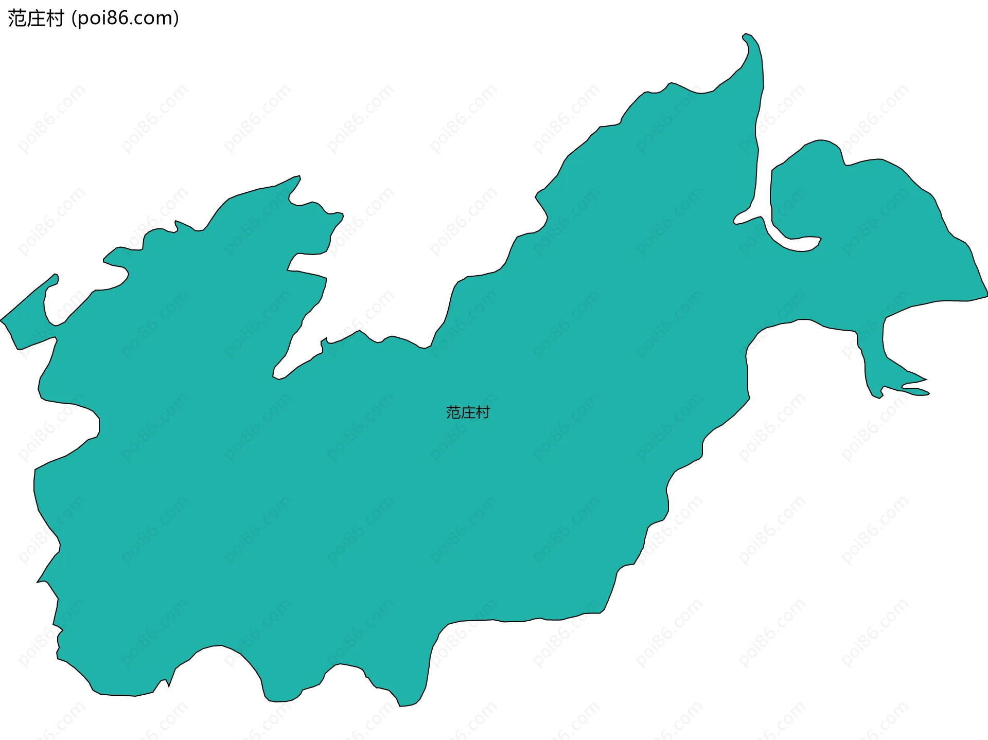 范庄村边界地图