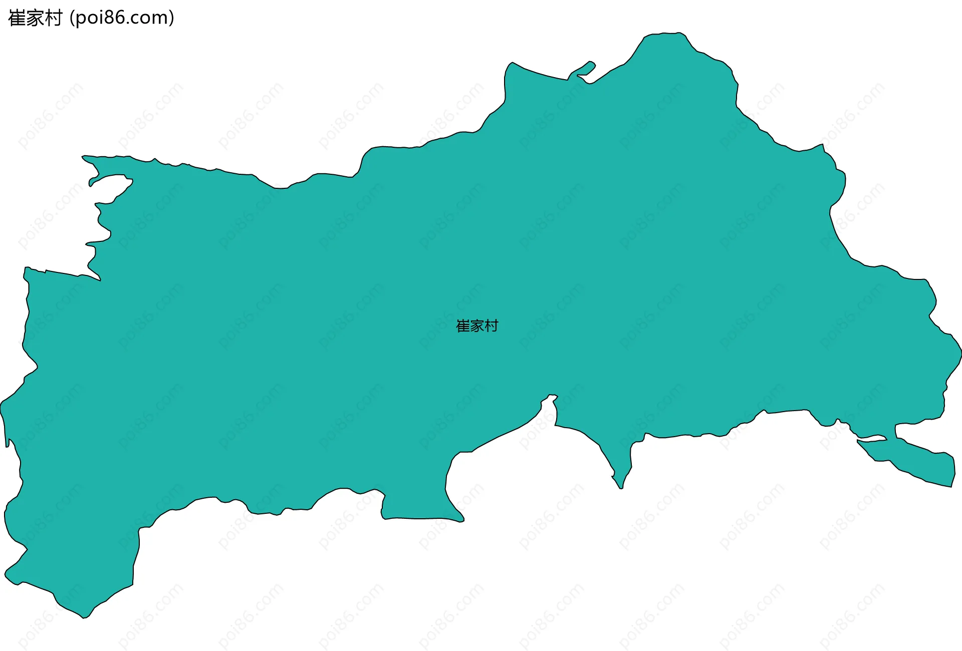 崔家村边界地图