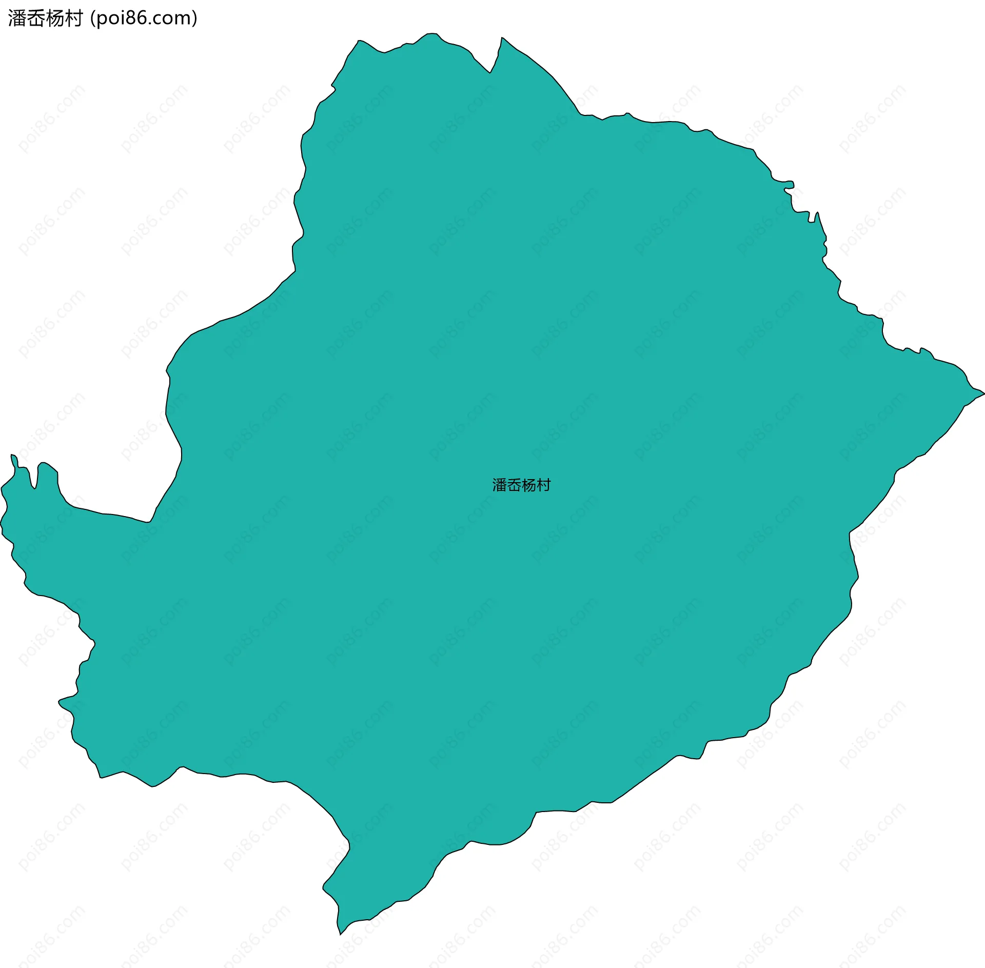 潘岙杨村边界地图