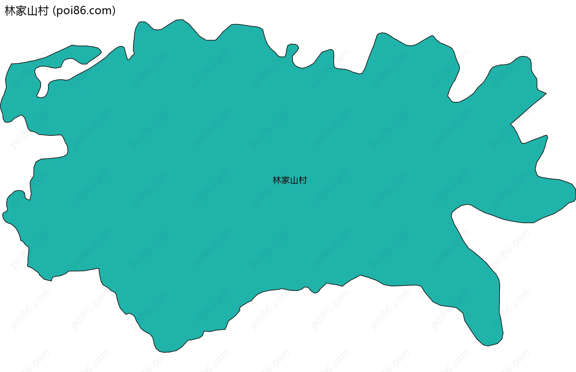 林家山村边界地图