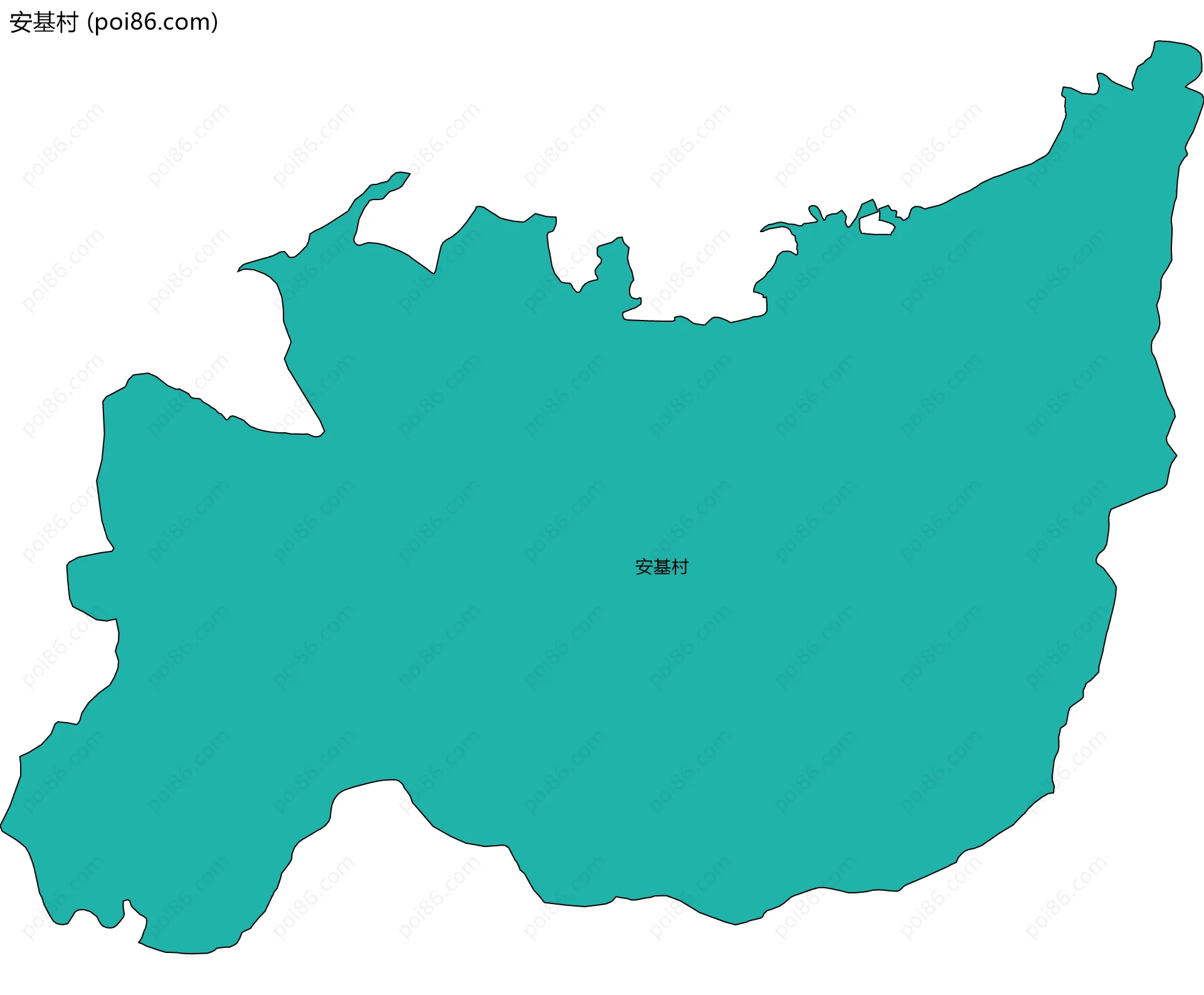 安基村边界地图