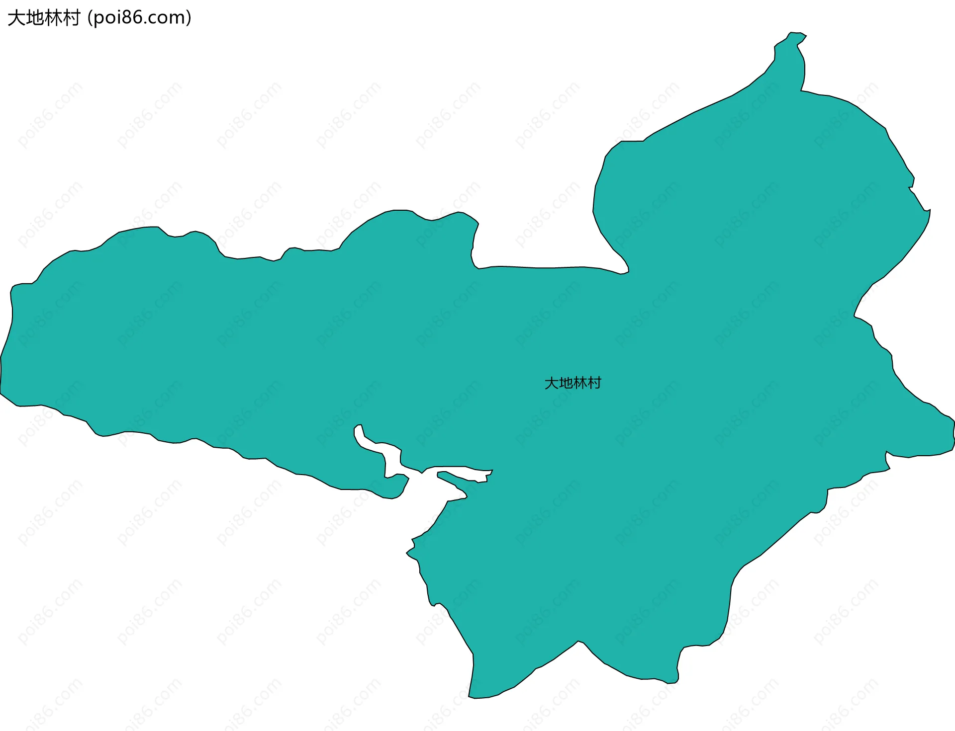 大地林村边界地图