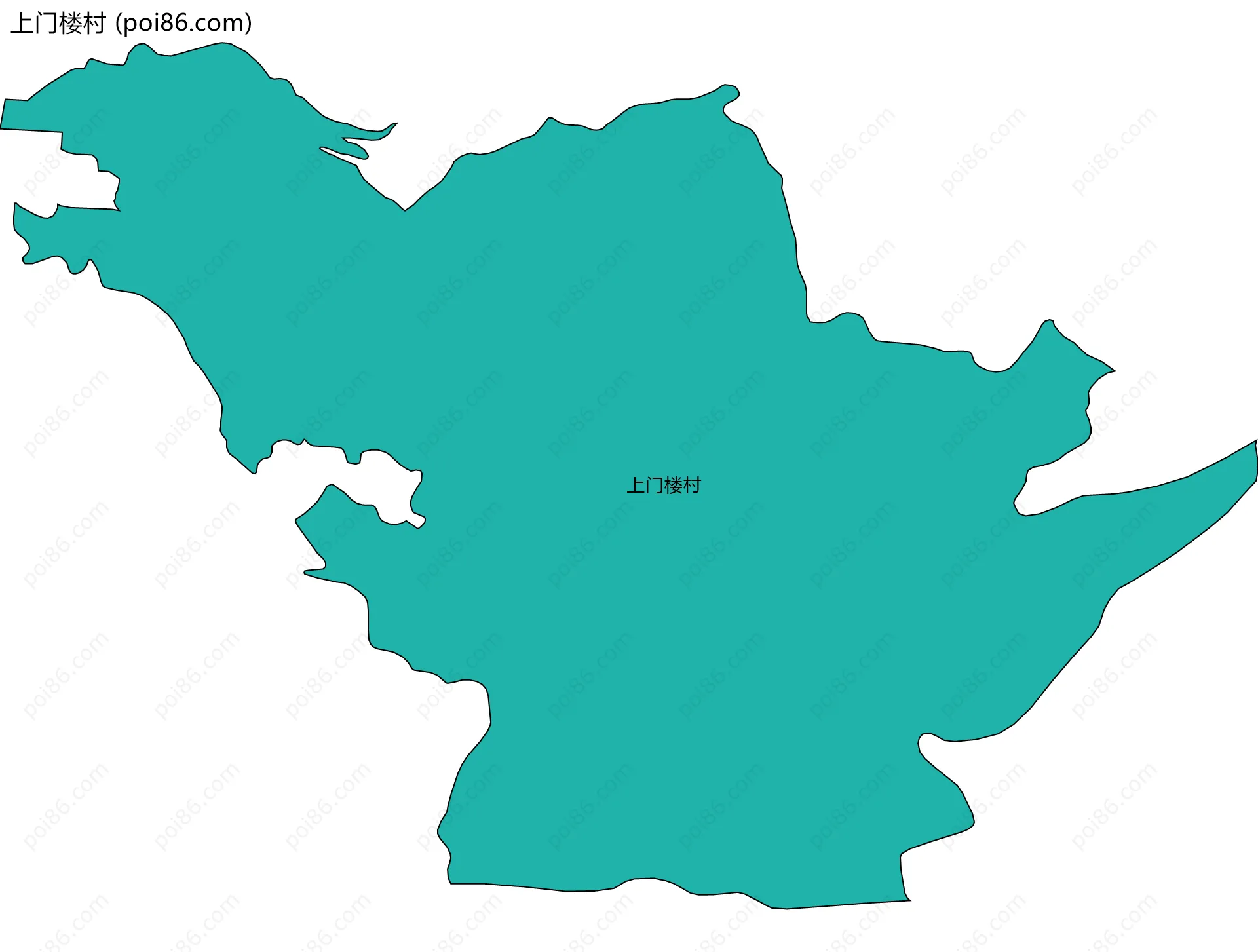 上门楼村边界地图