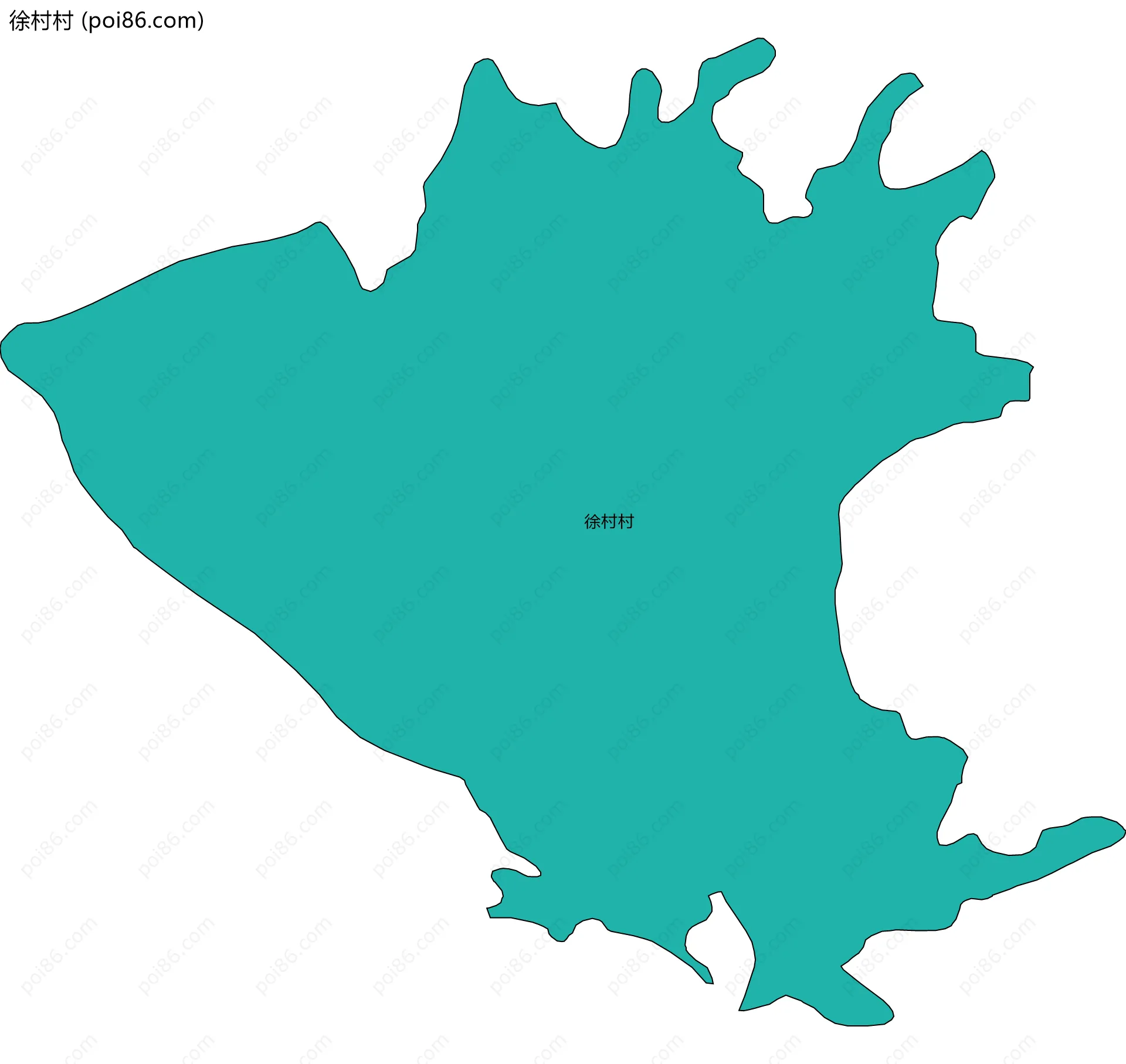 徐村村边界地图