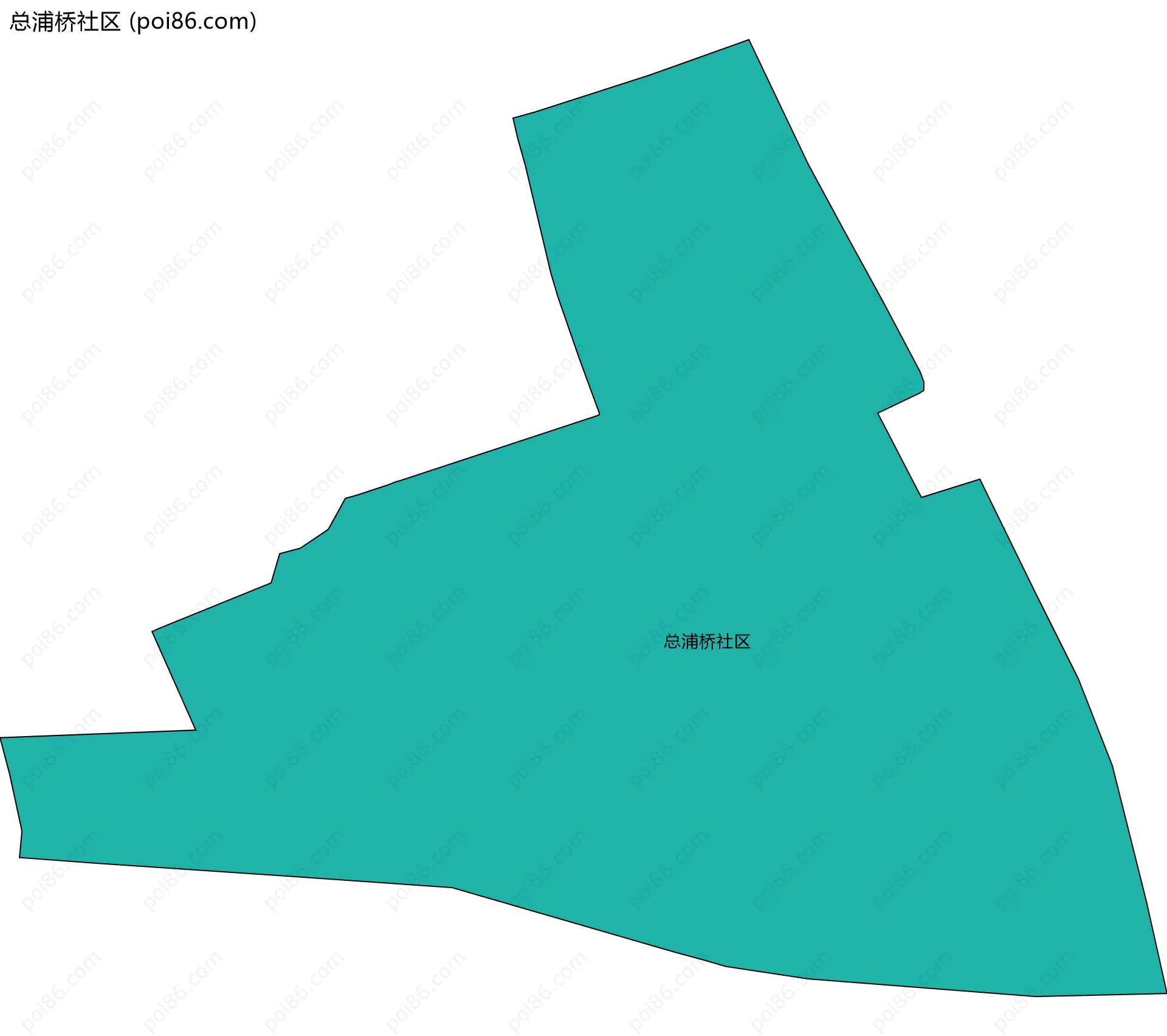 总浦桥社区边界地图