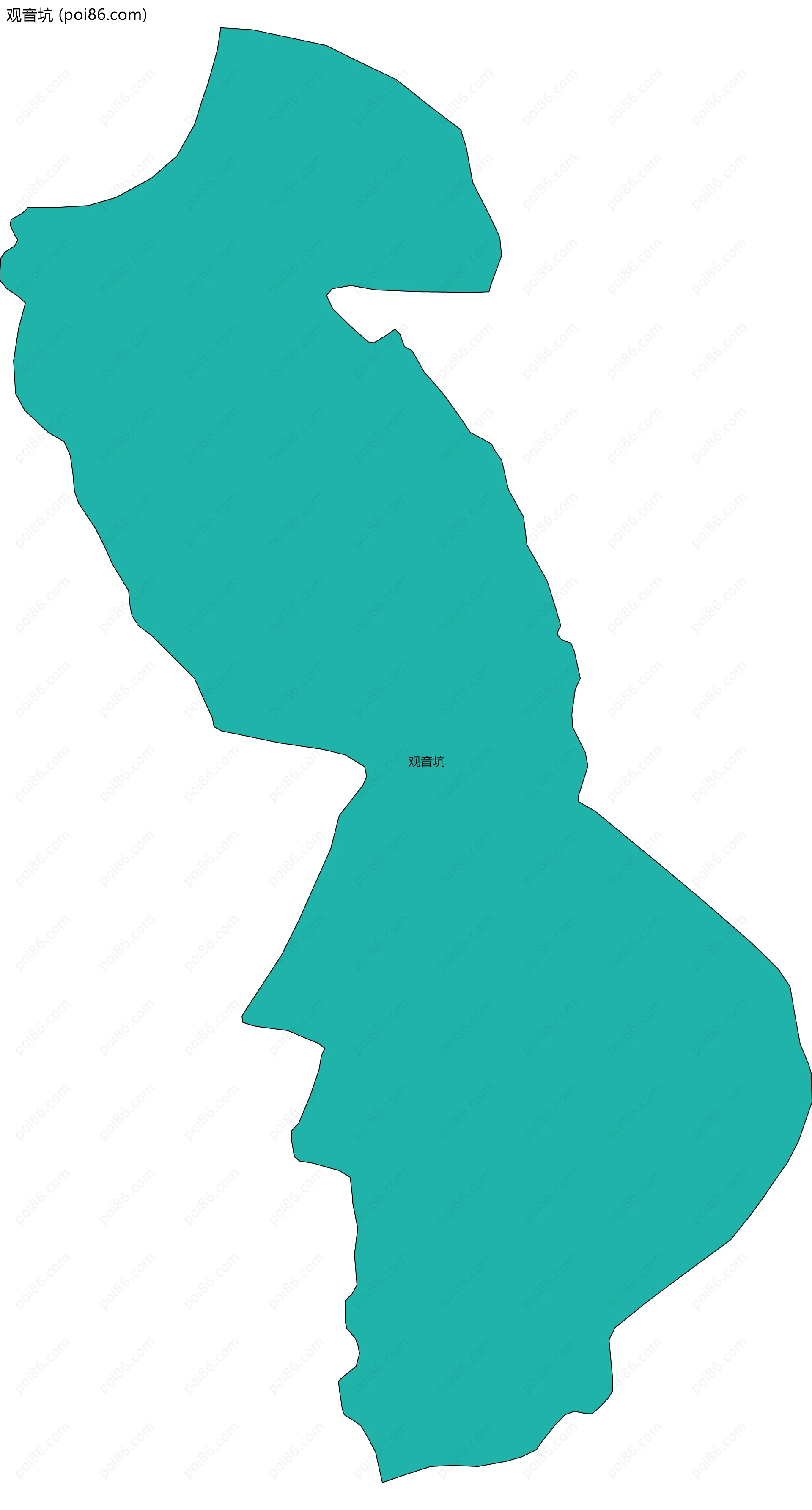 观音坑边界地图