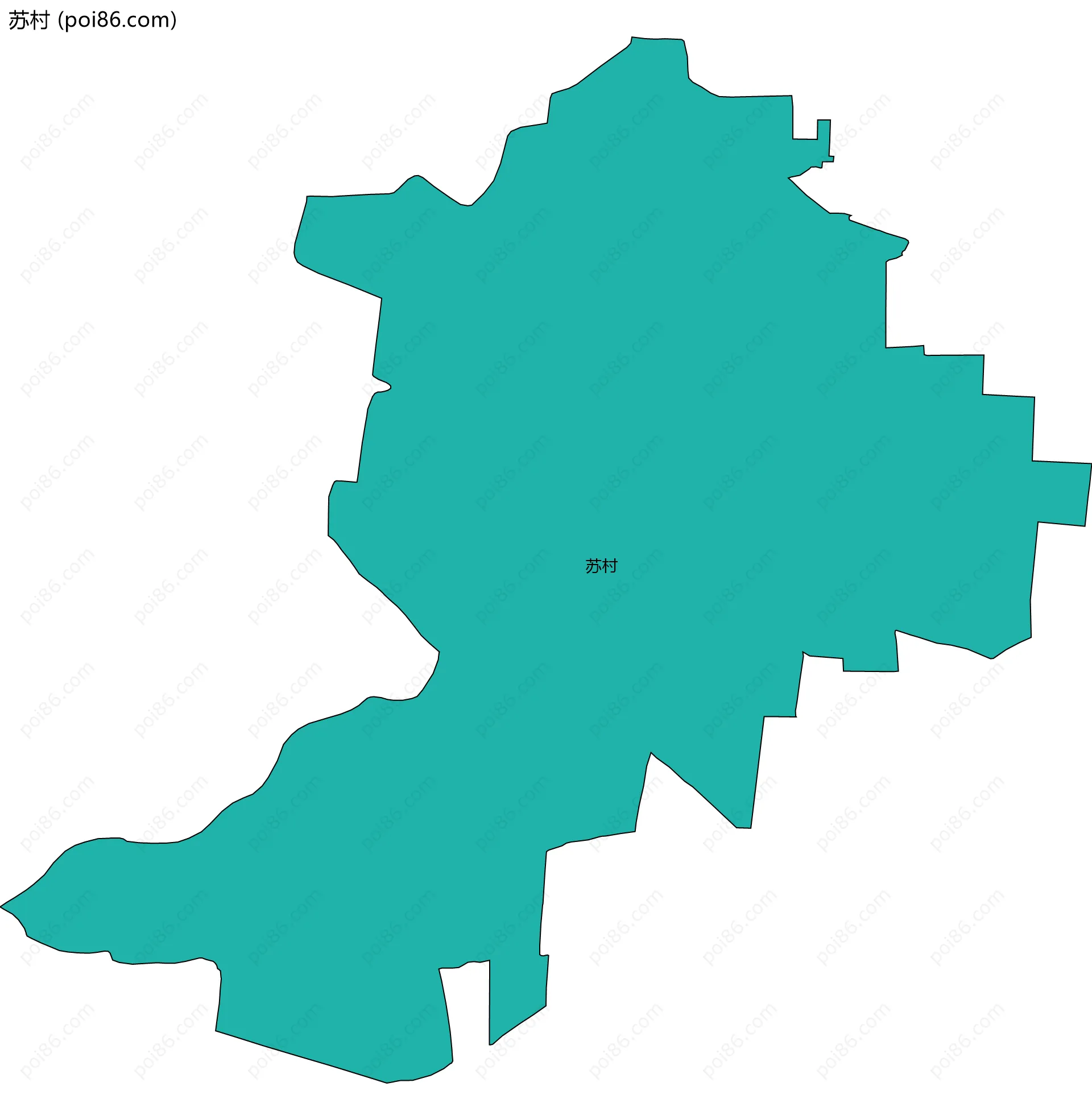 苏村边界地图