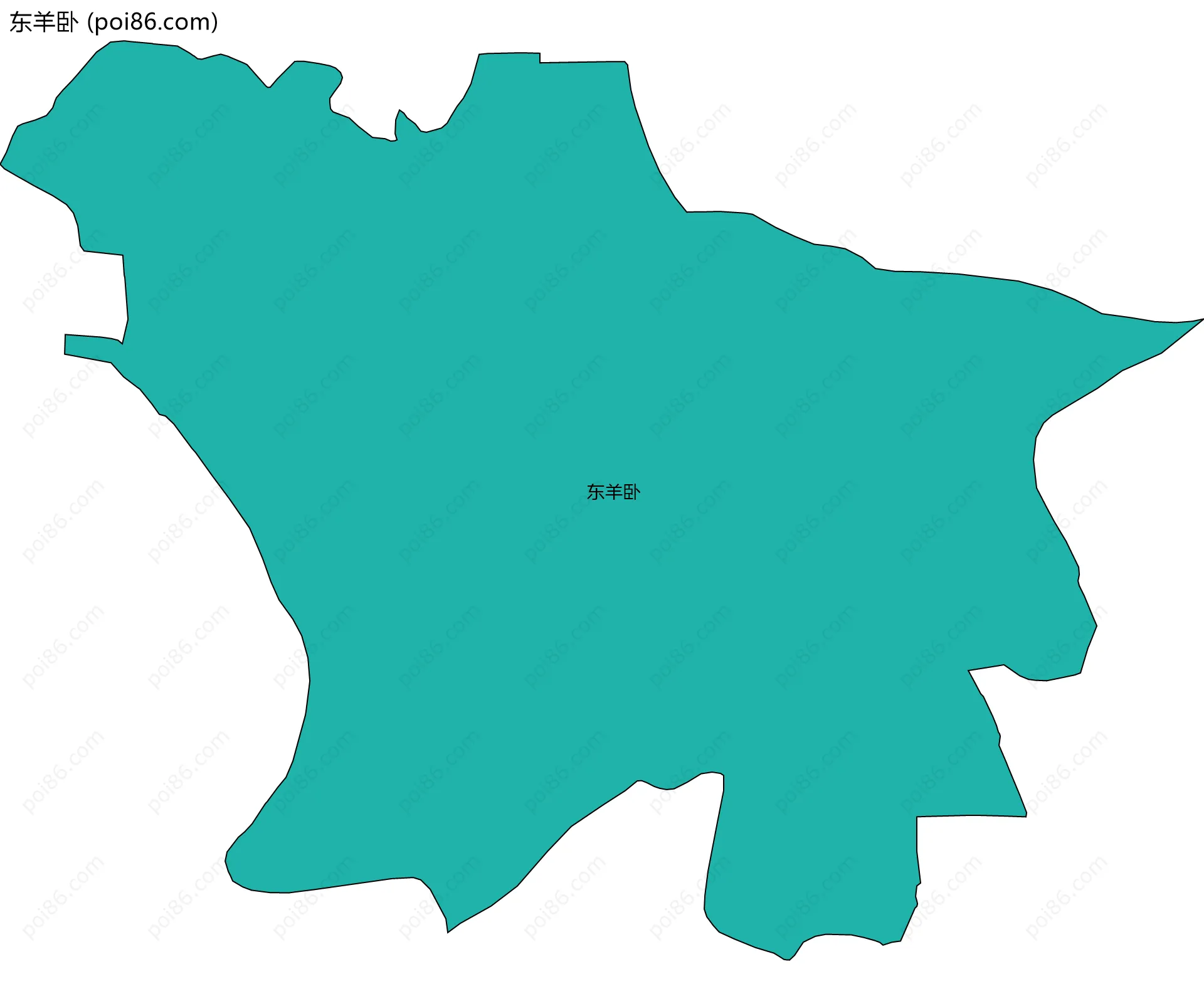 东羊卧边界地图