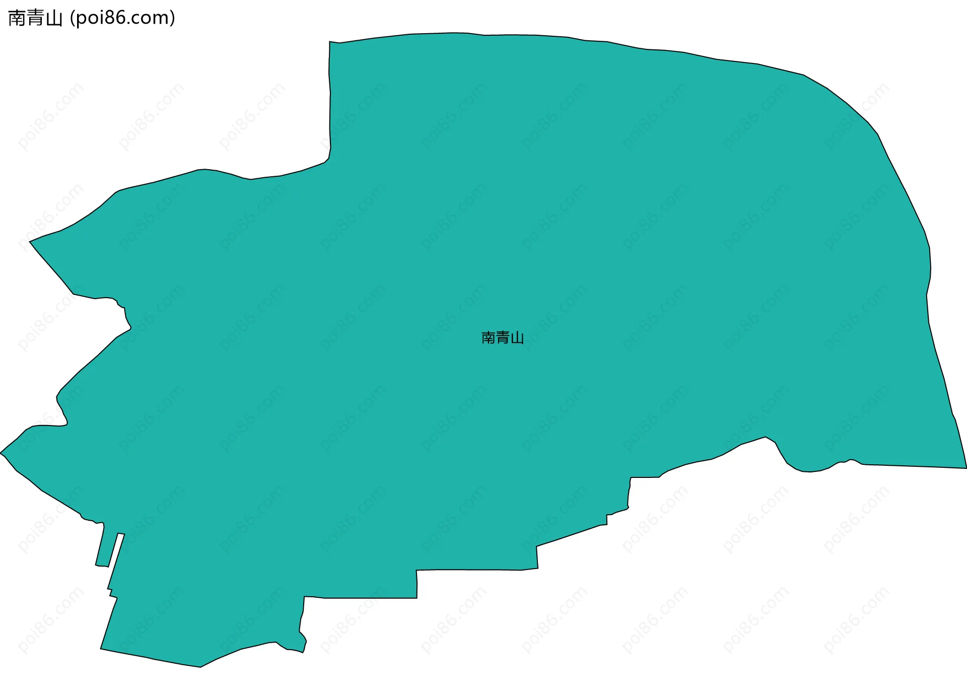 南青山边界地图