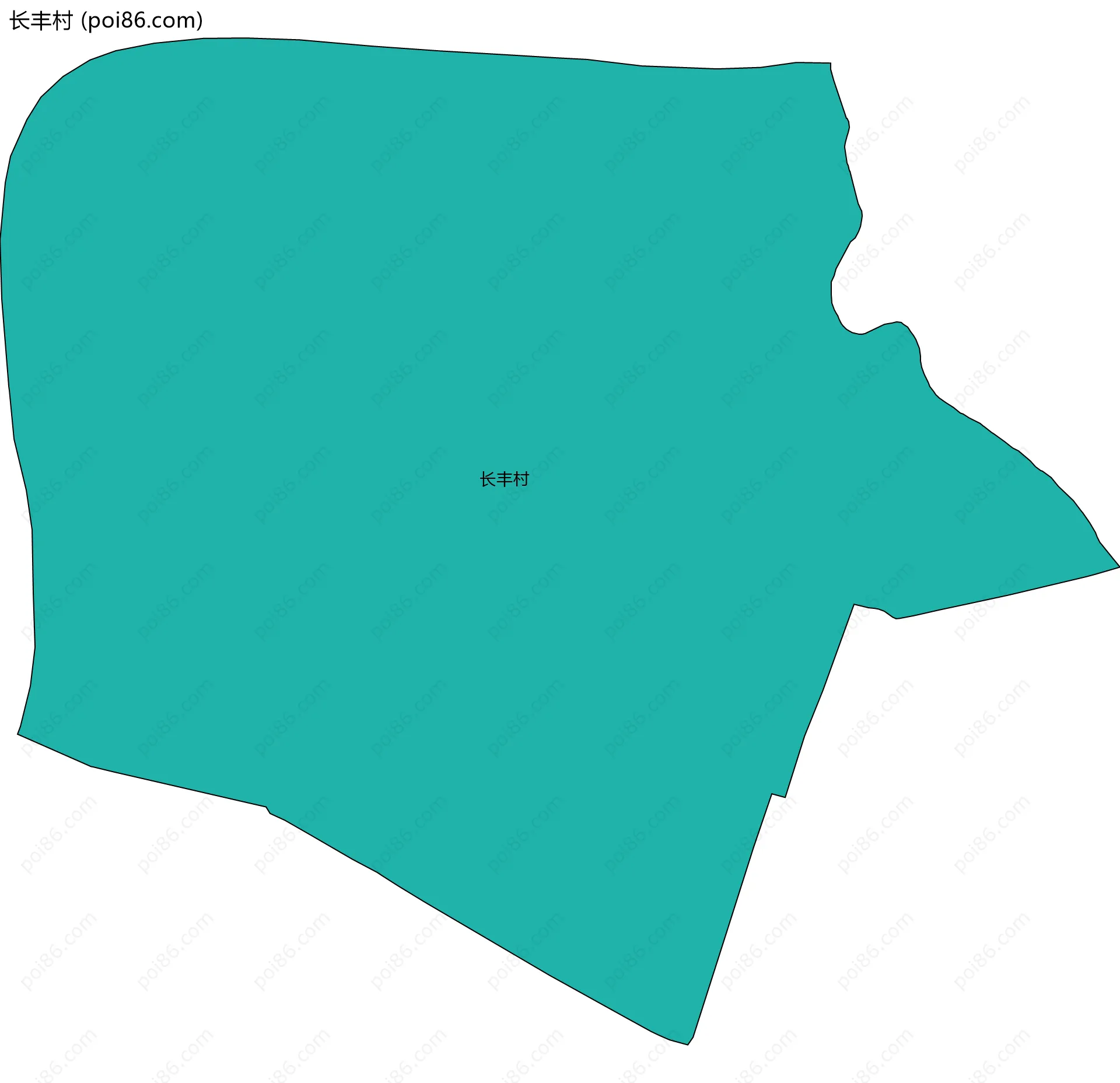 长丰村边界地图