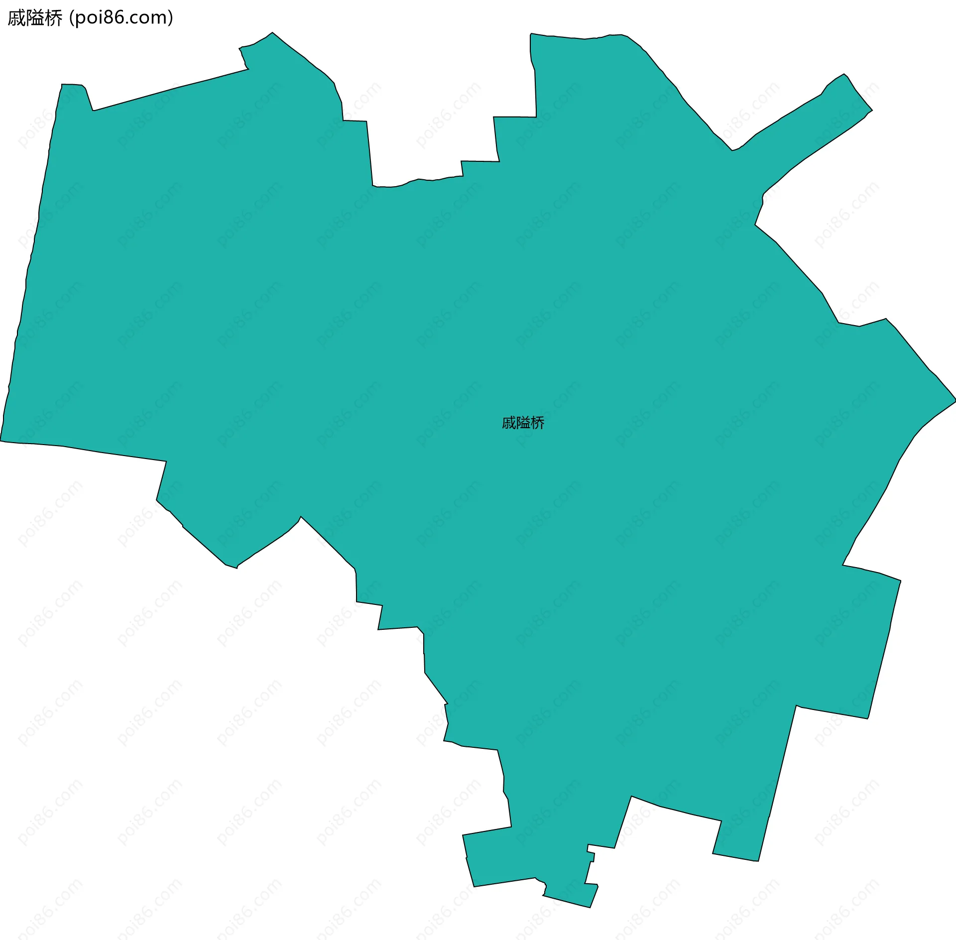 戚隘桥边界地图