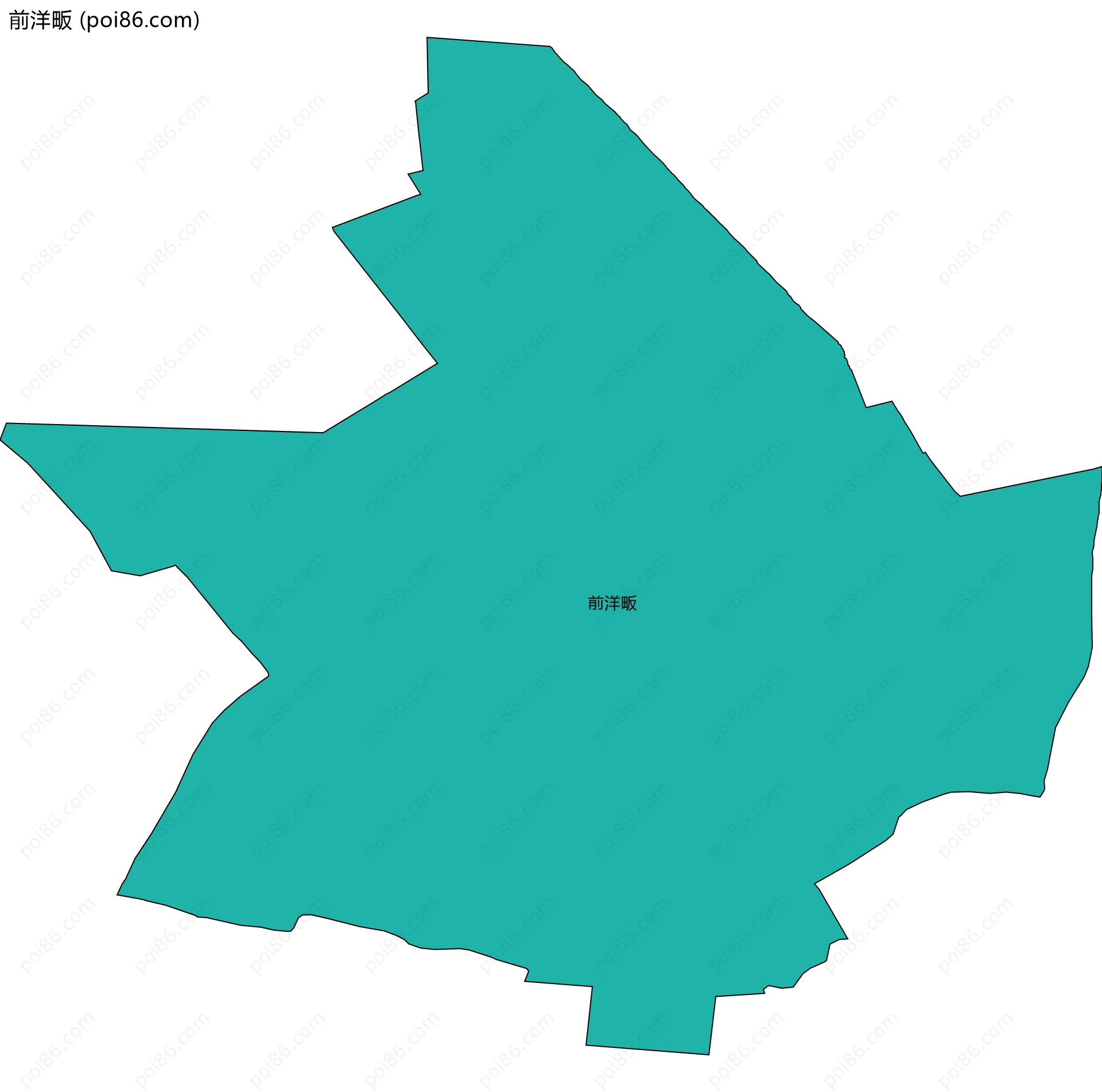 前洋畈边界地图
