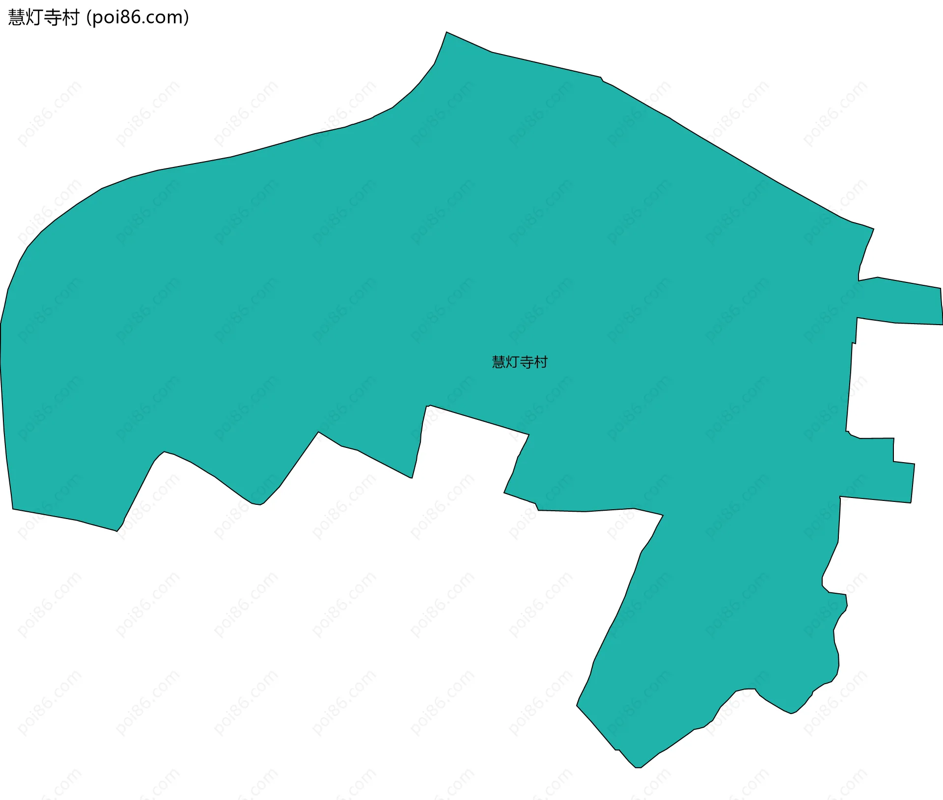 慧灯寺村边界地图
