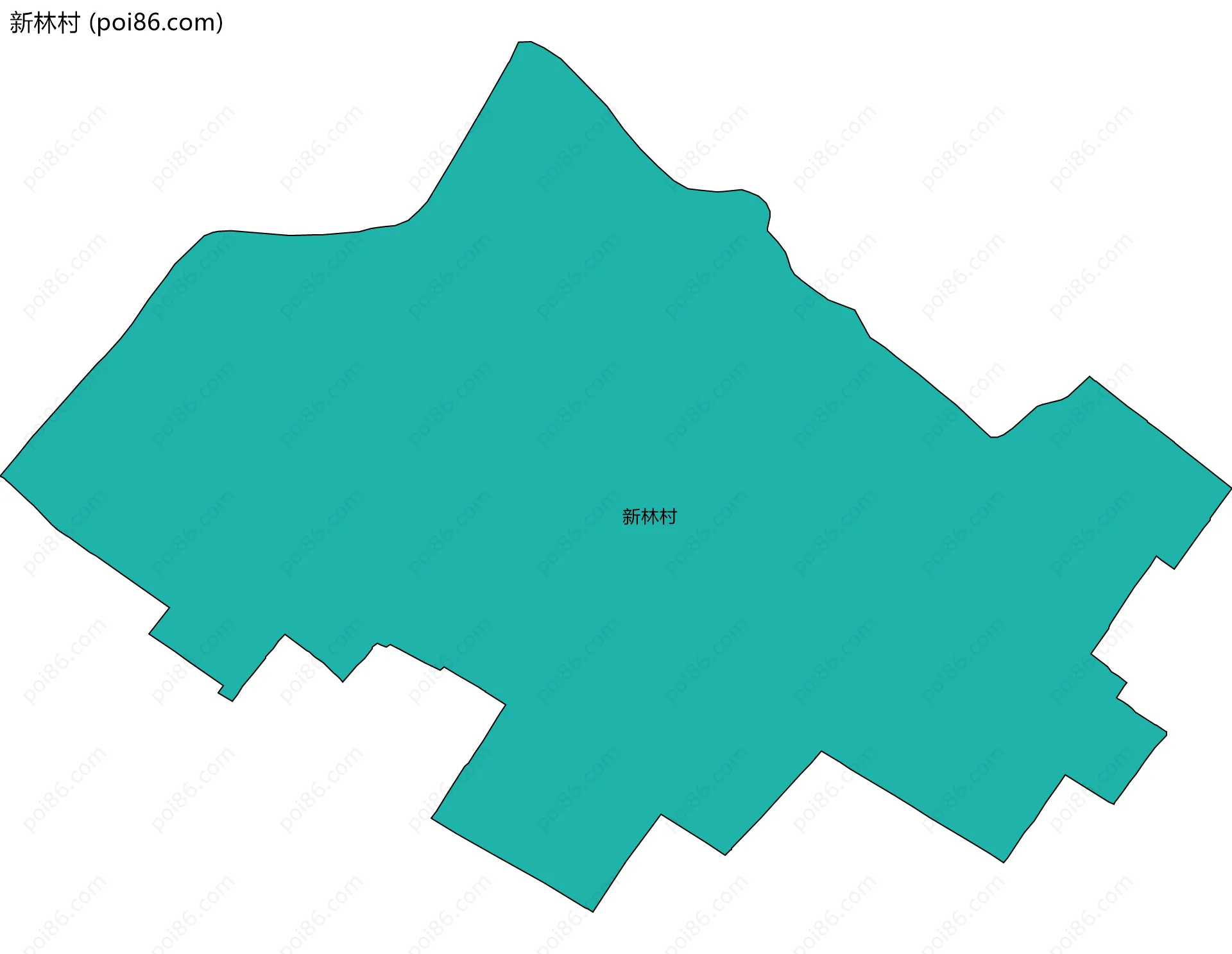 新林村边界地图