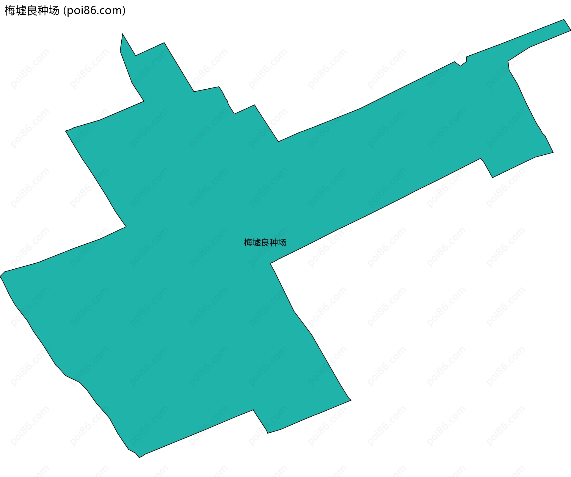 梅墟良种场边界地图