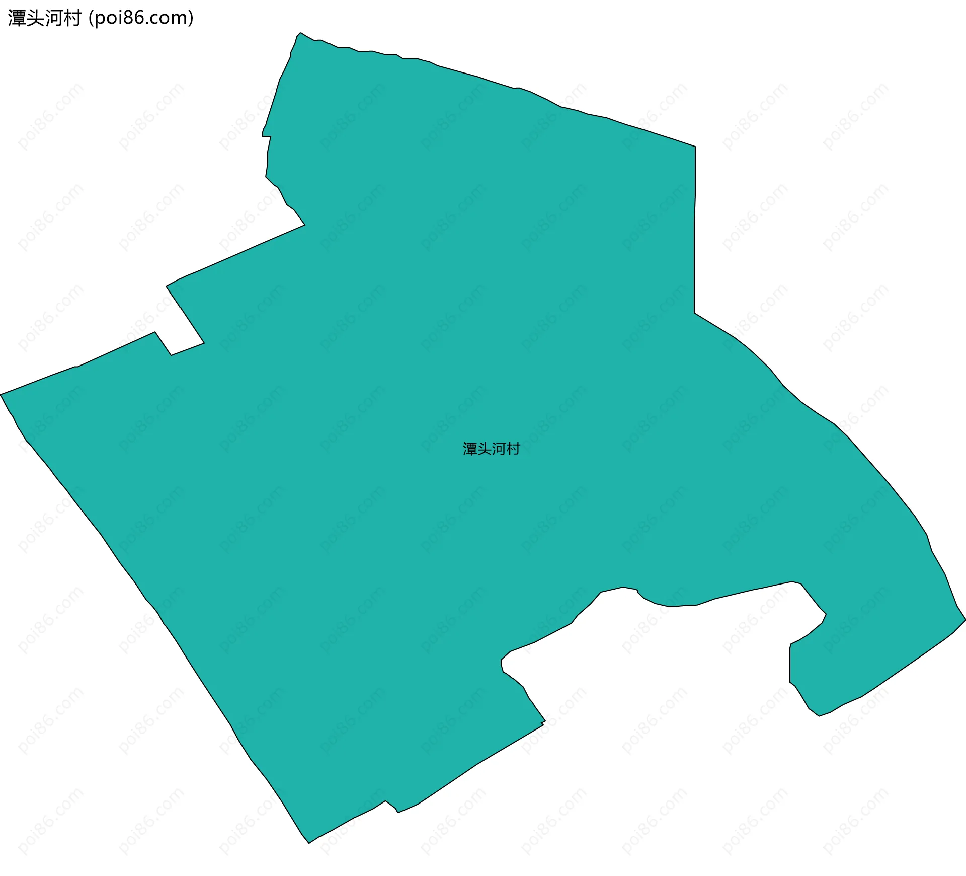 潭头河村边界地图