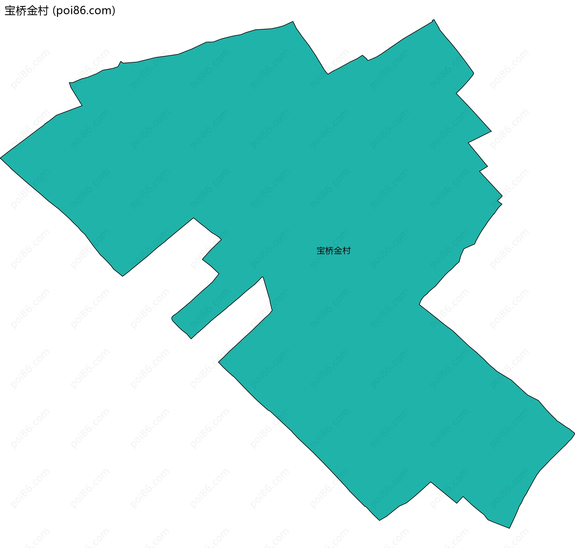宝桥金村边界地图
