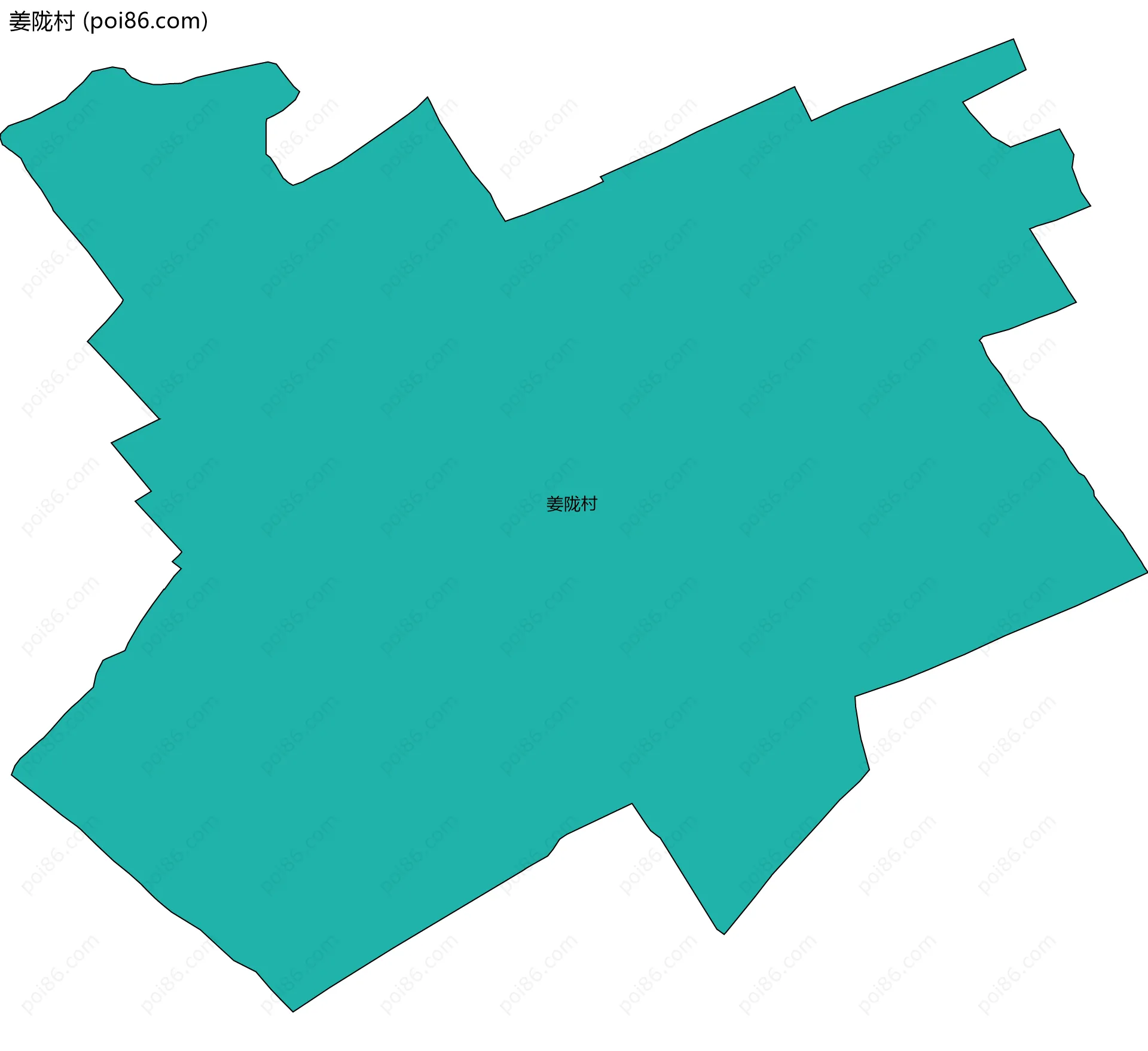 姜陇村边界地图