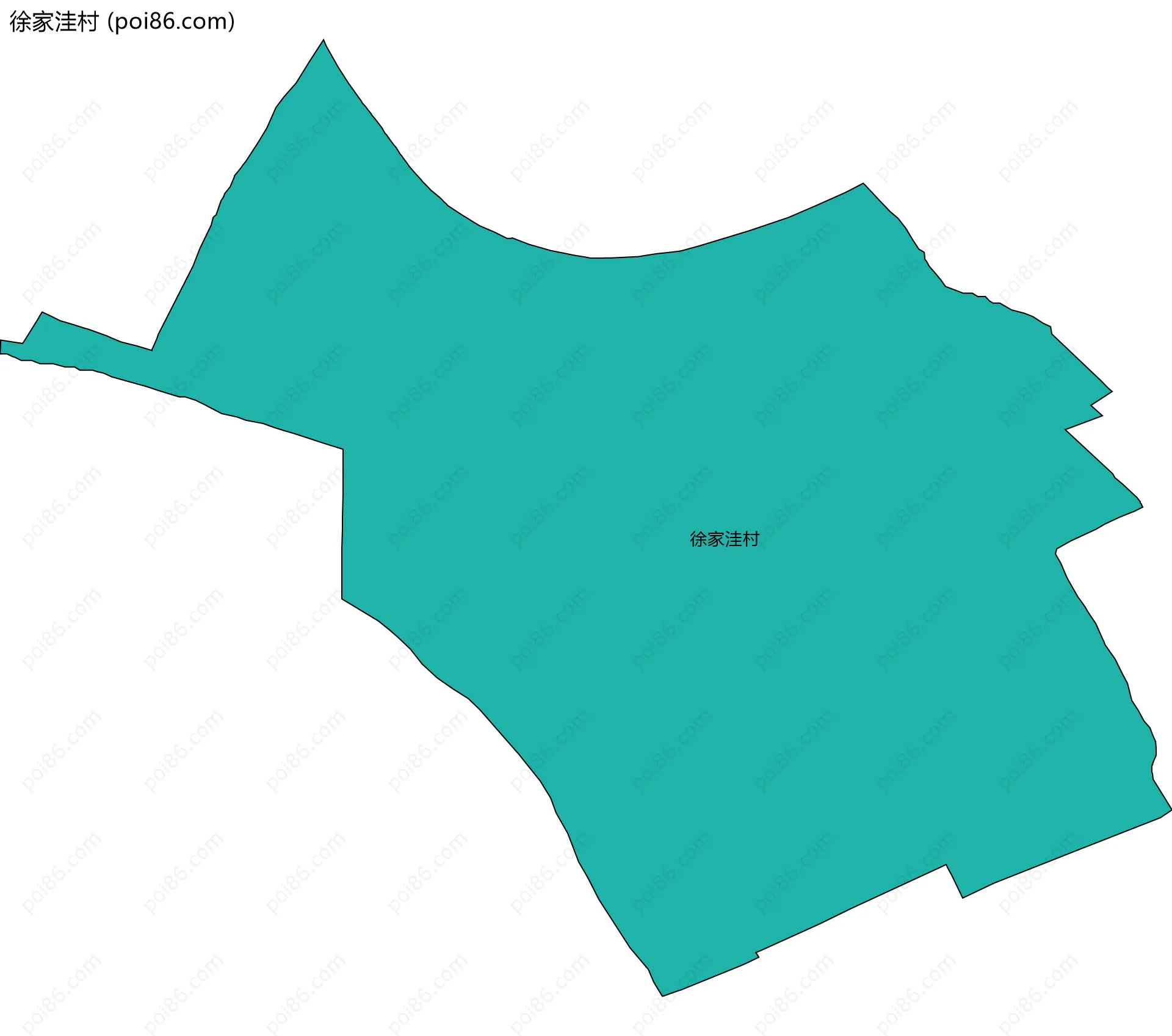 徐家洼村边界地图