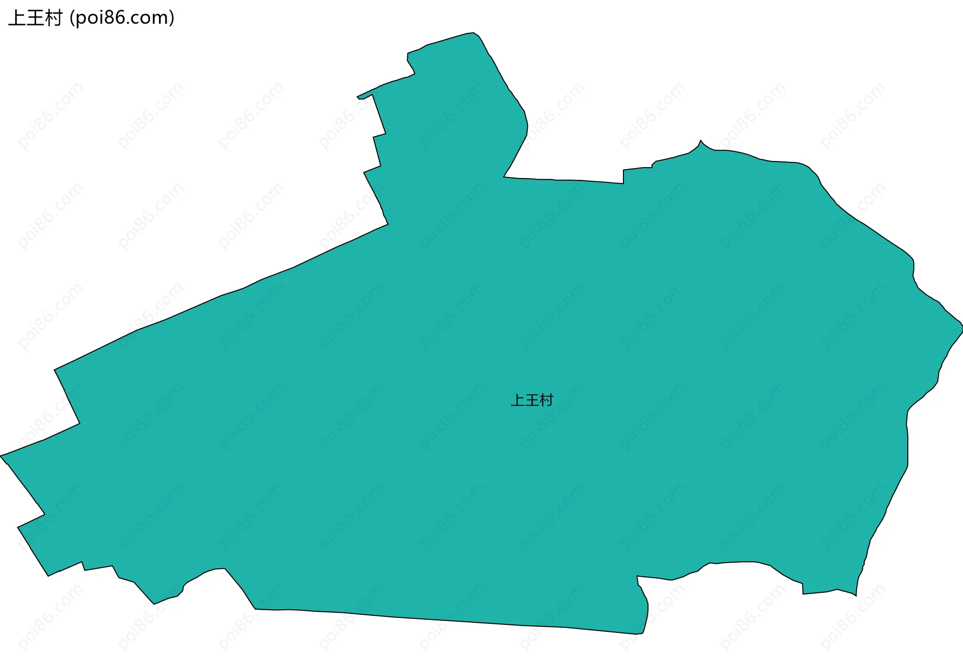上王村边界地图