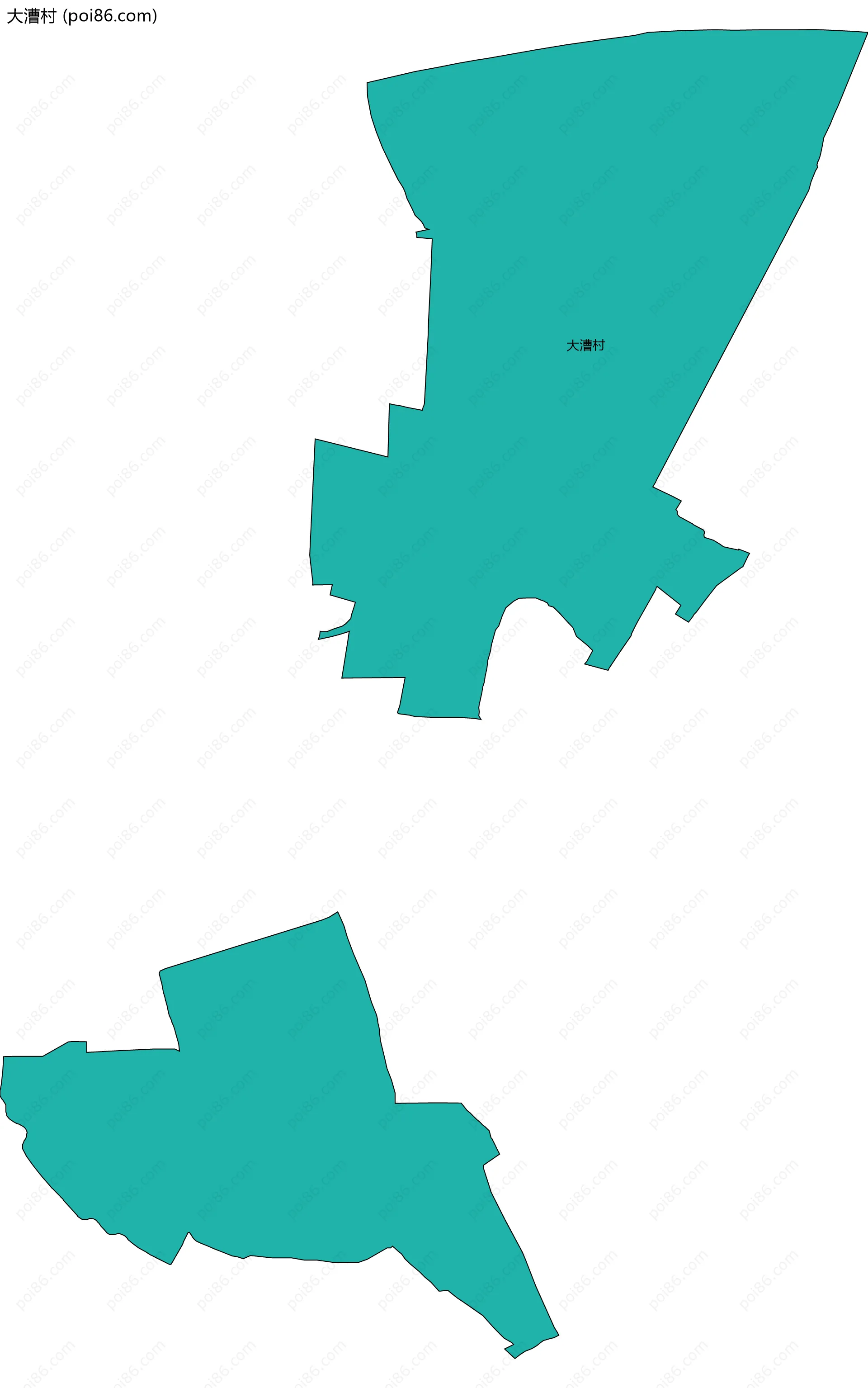 大漕村边界地图