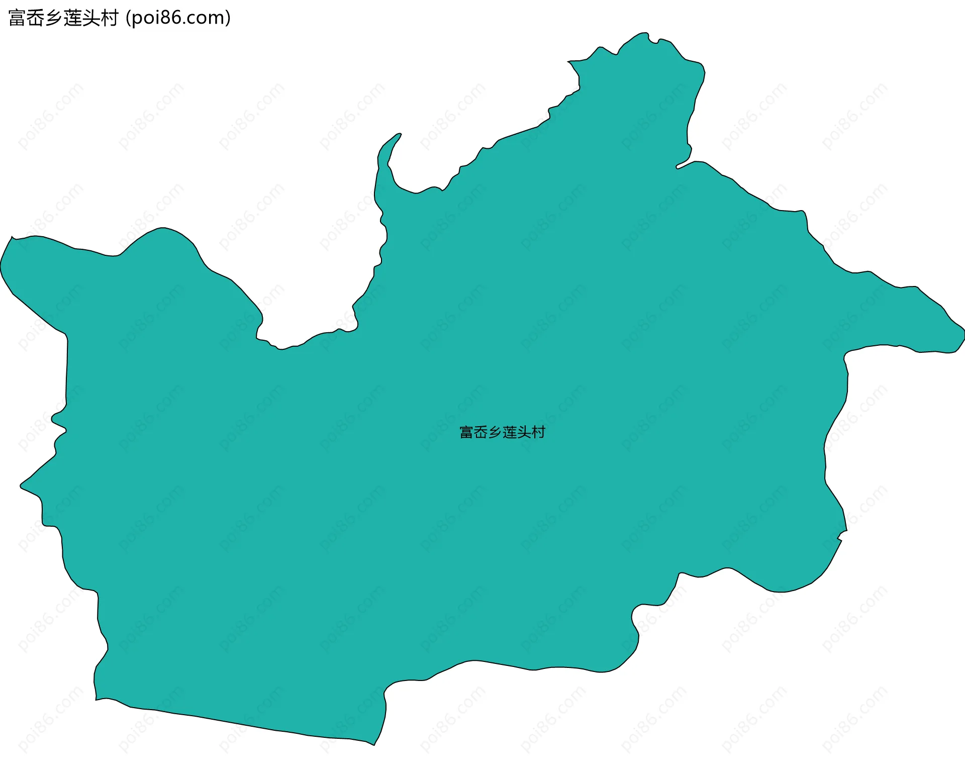 富岙乡莲头村边界地图