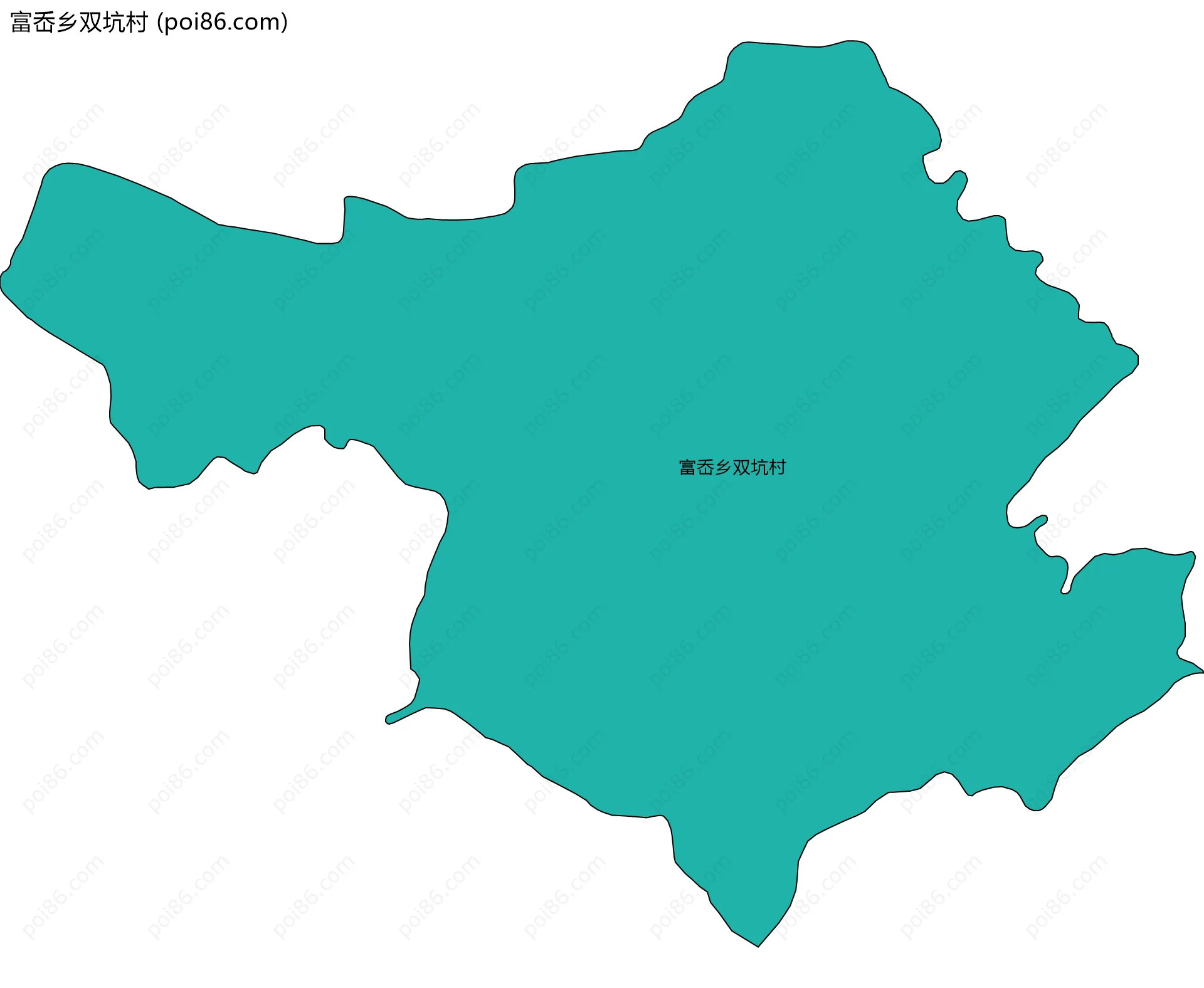 富岙乡双坑村边界地图