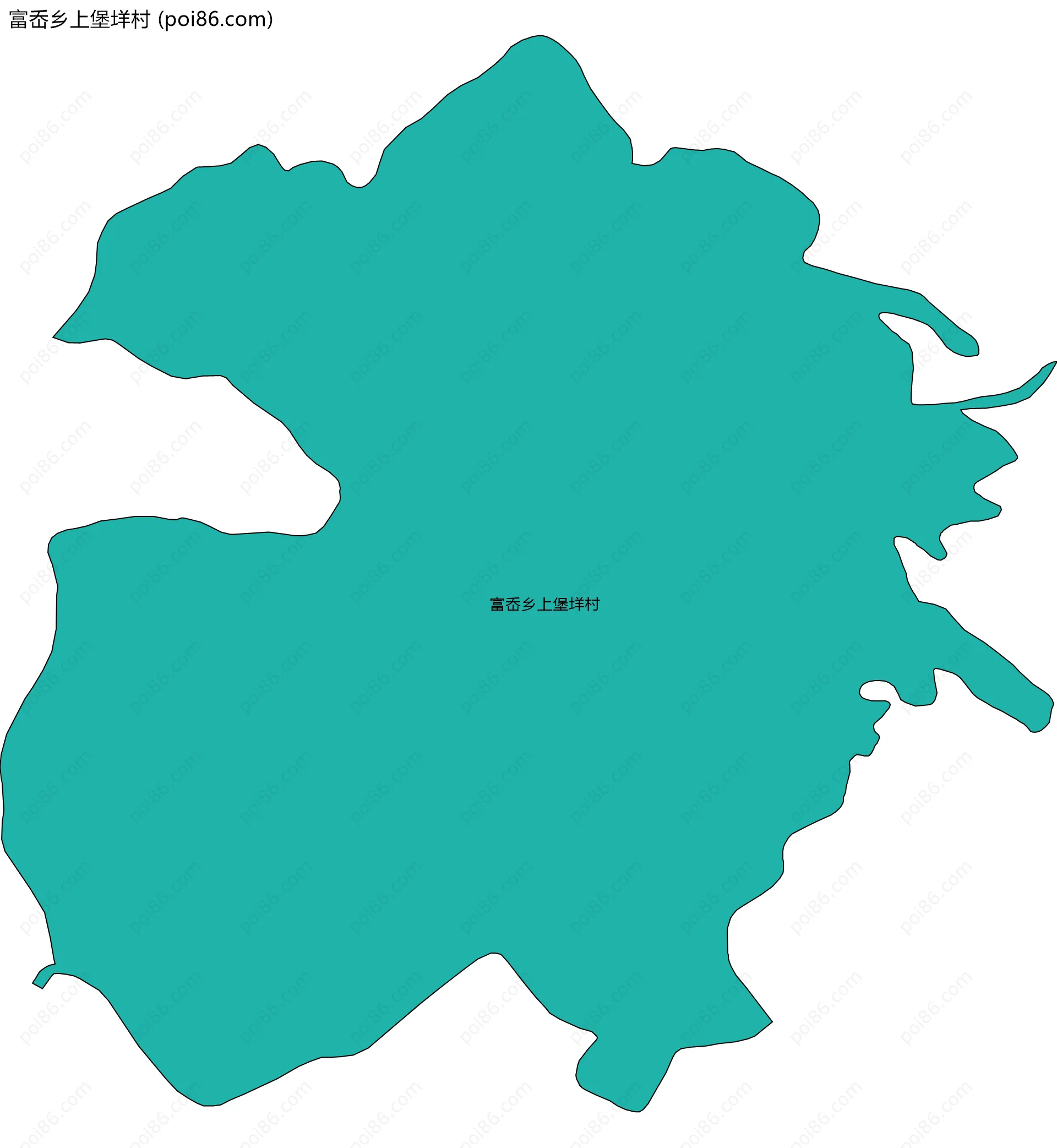 富岙乡上堡垟村边界地图