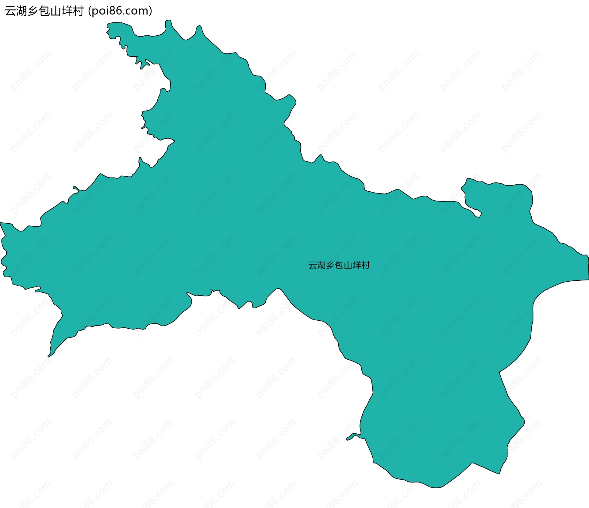 云湖乡包山垟村边界地图