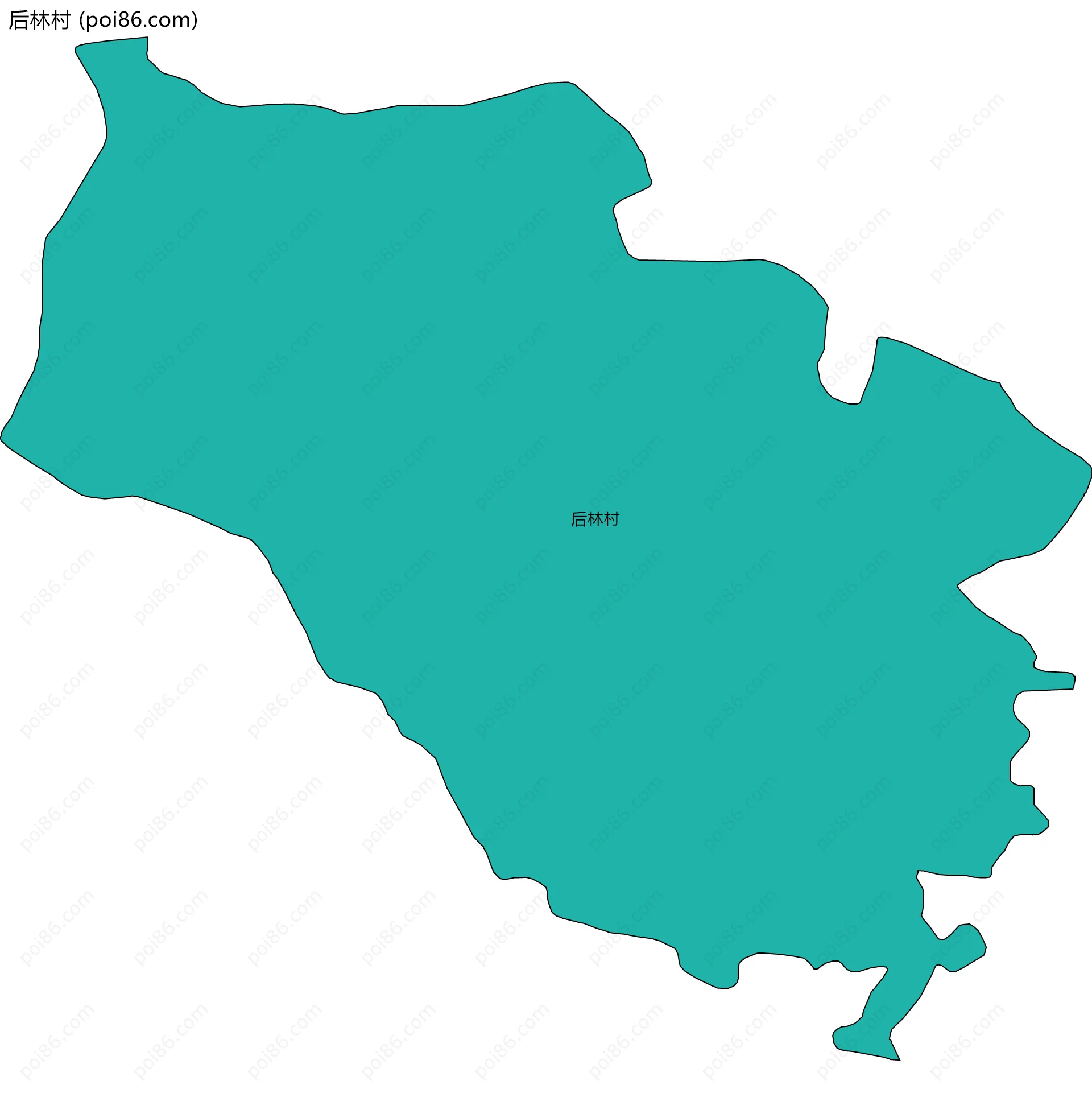 后林村边界地图