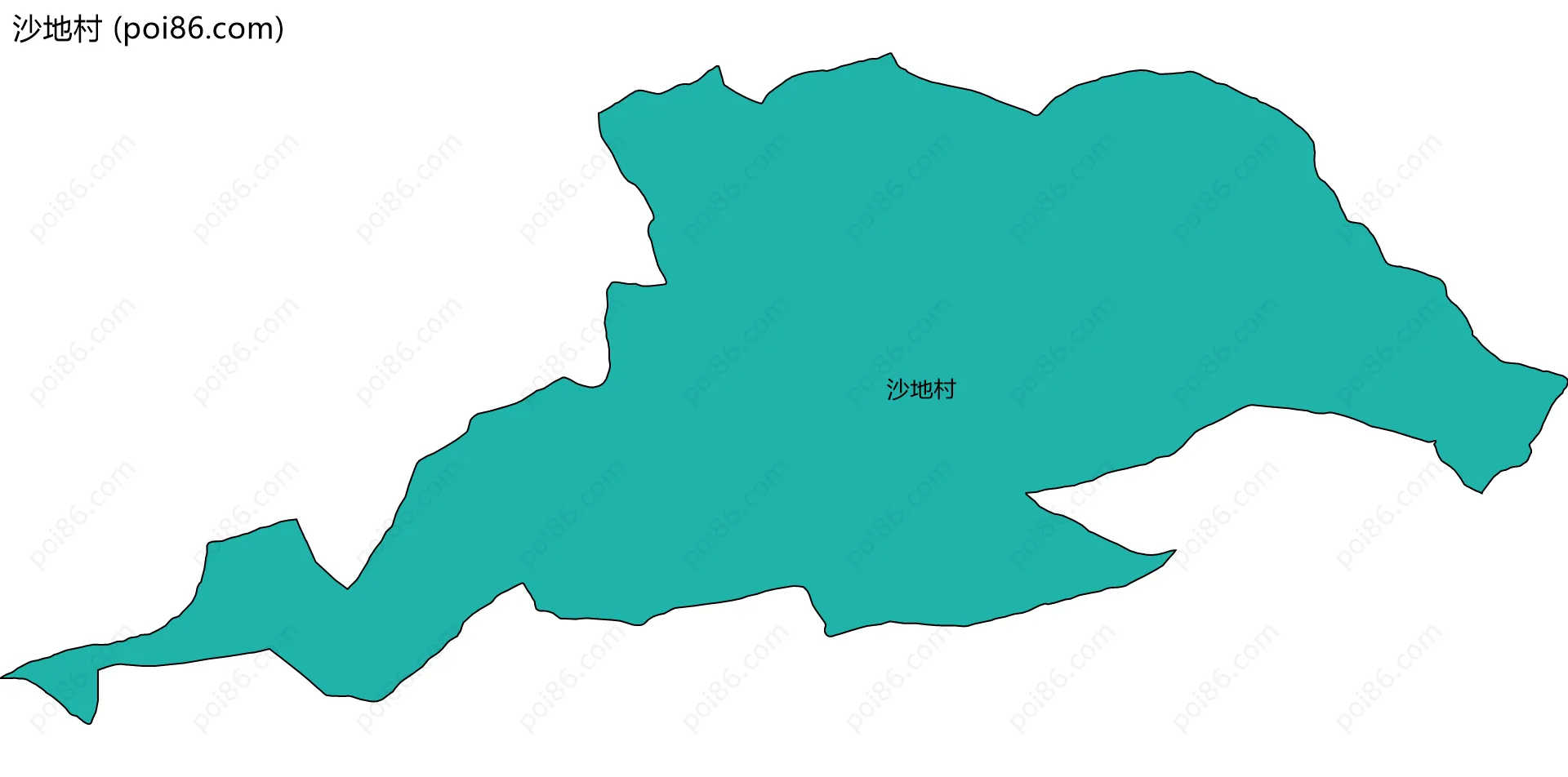 沙地村边界地图