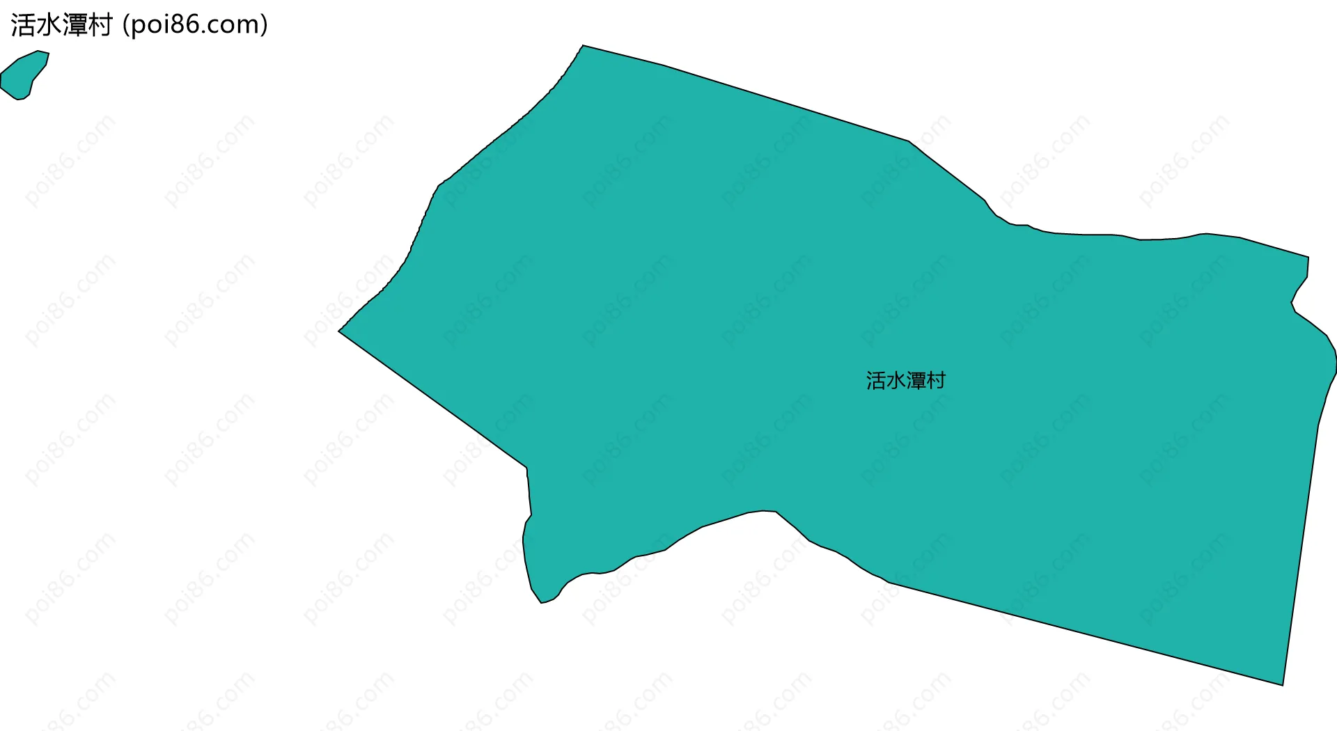 活水潭村边界地图