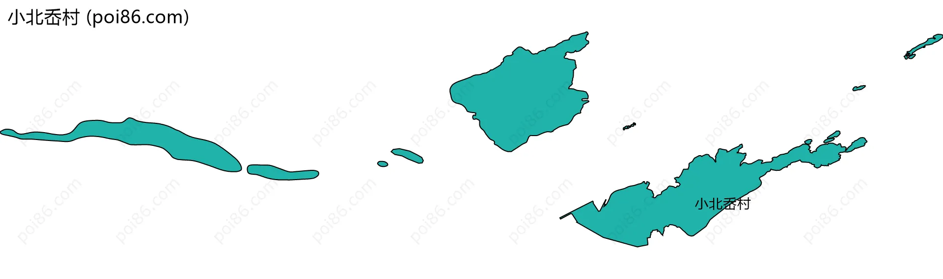 小北岙村边界地图