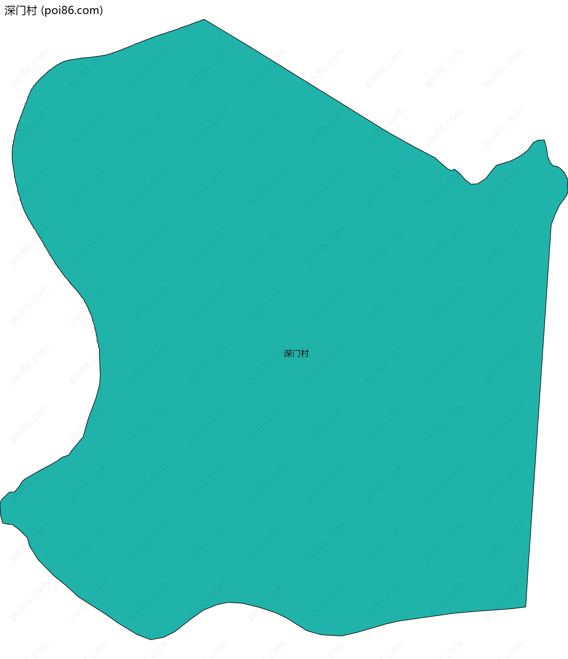 深门村边界地图