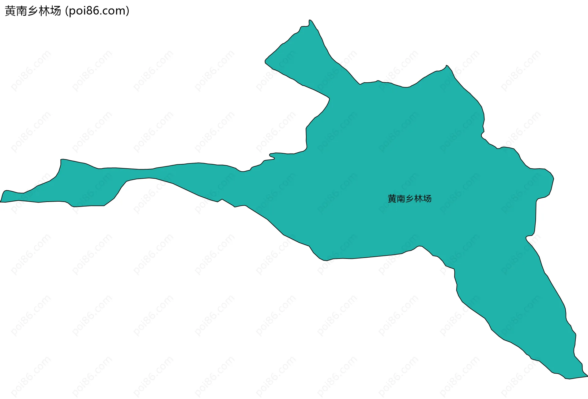 黄南乡林场边界地图