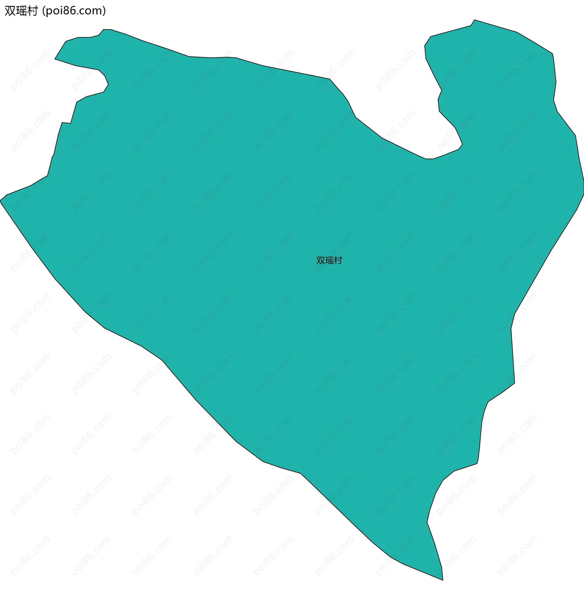 双瑶村边界地图