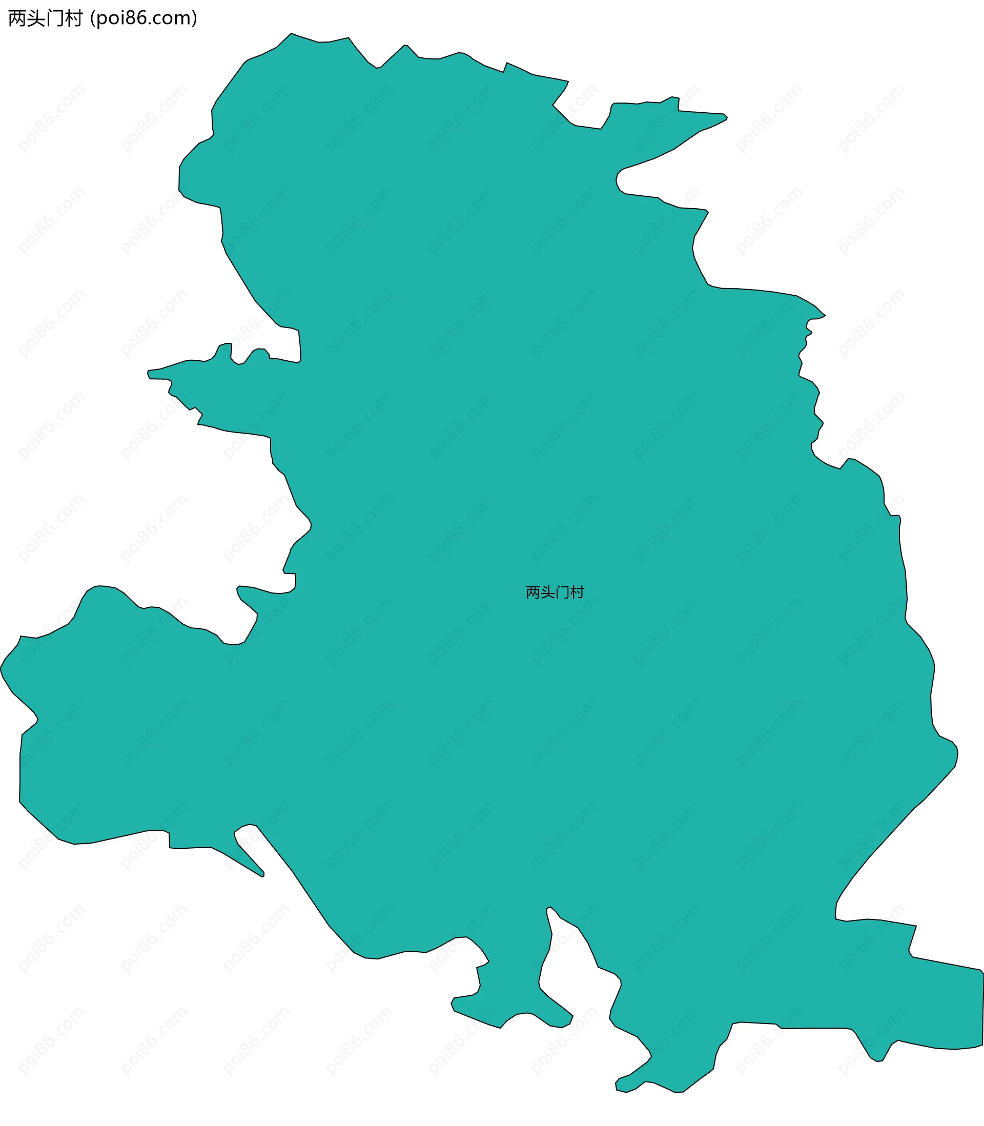 两头门村边界地图