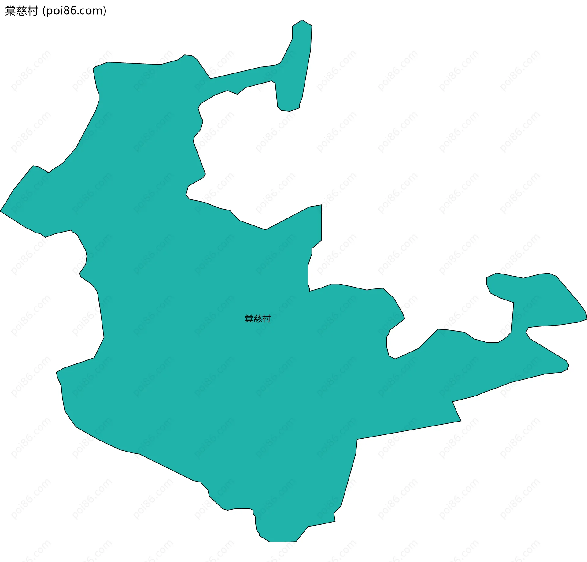 棠慈村边界地图