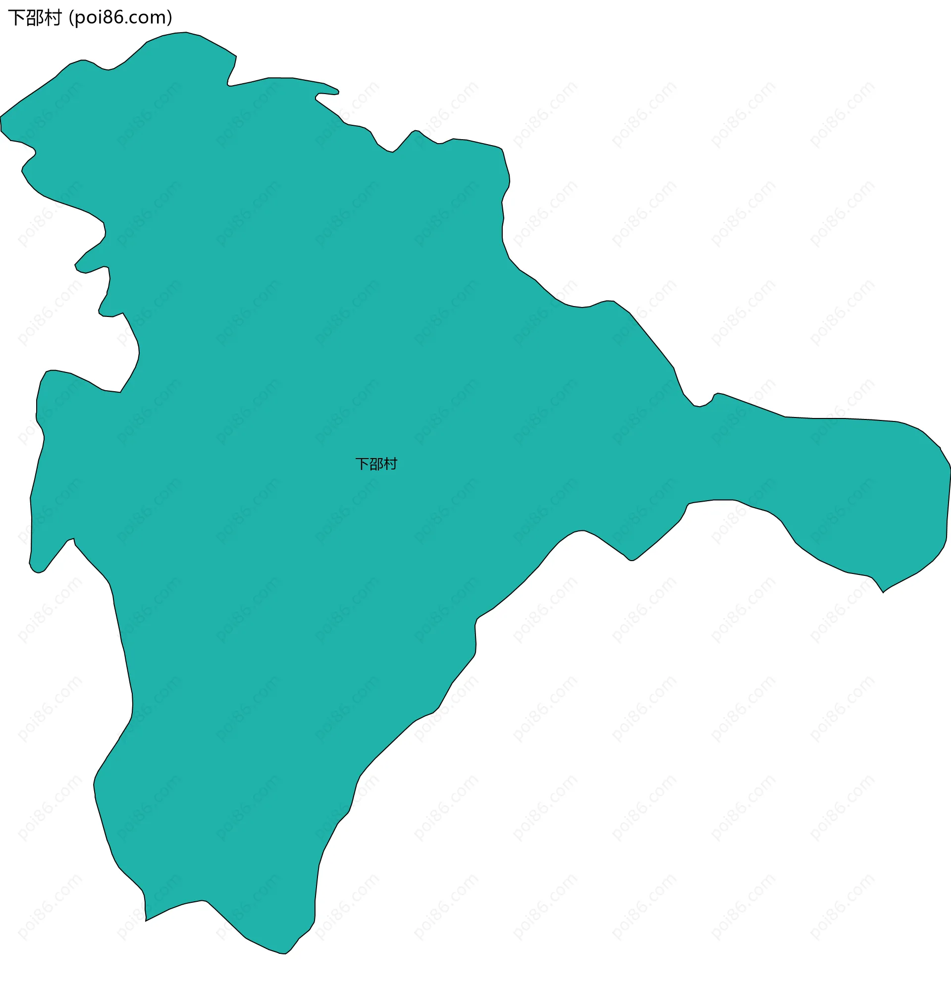 下邵村边界地图