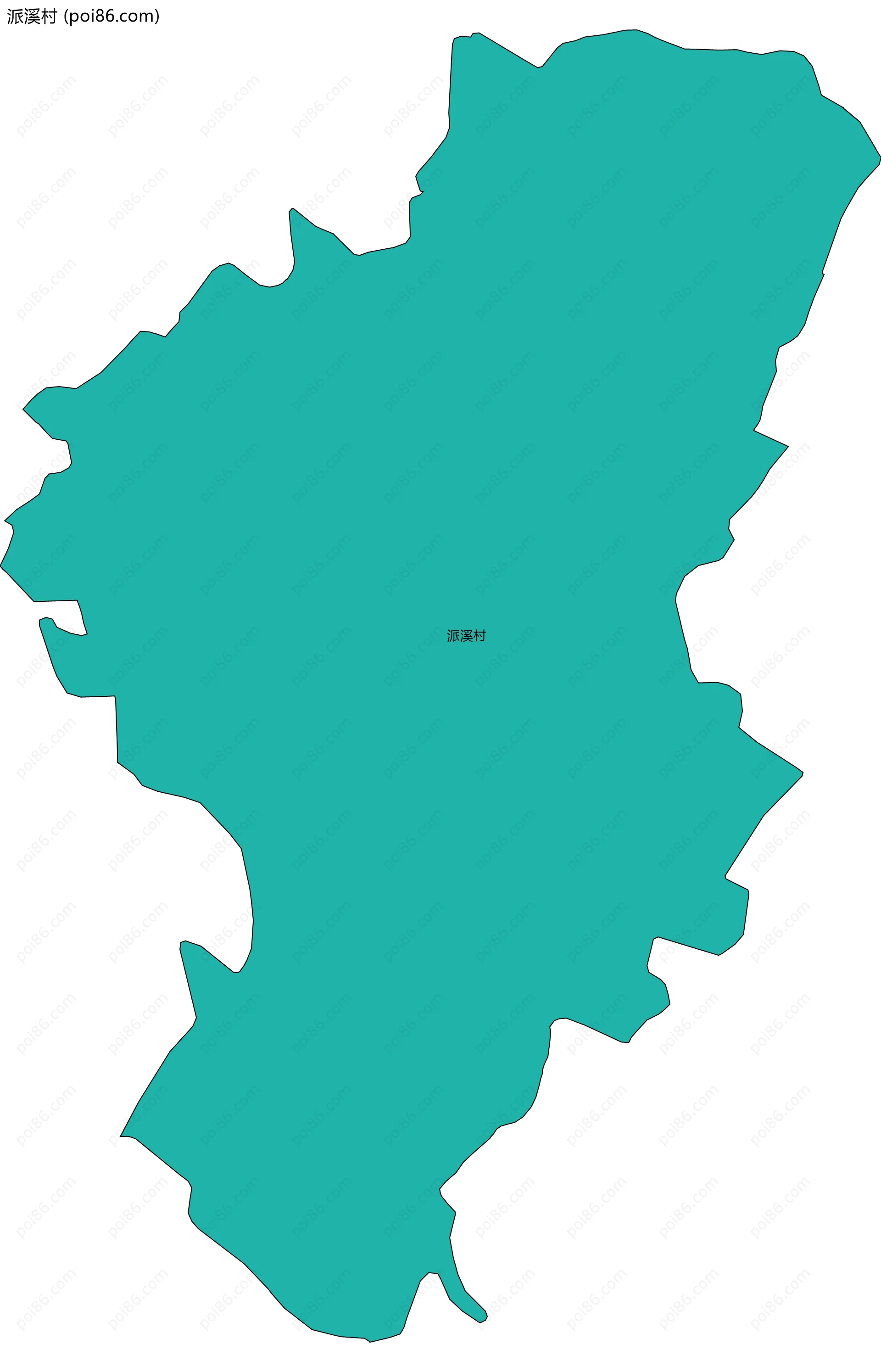 派溪村边界地图