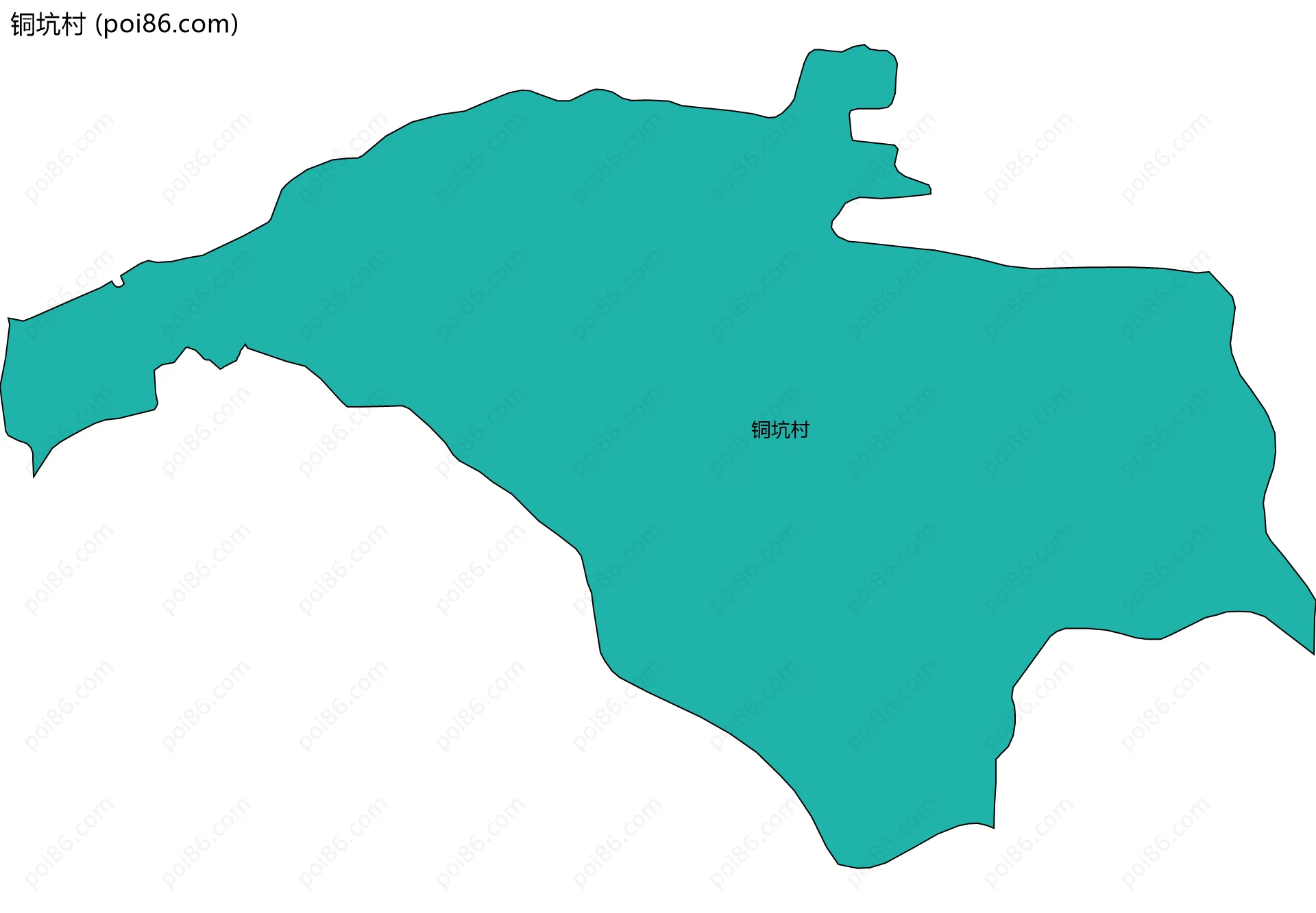 铜坑村边界地图