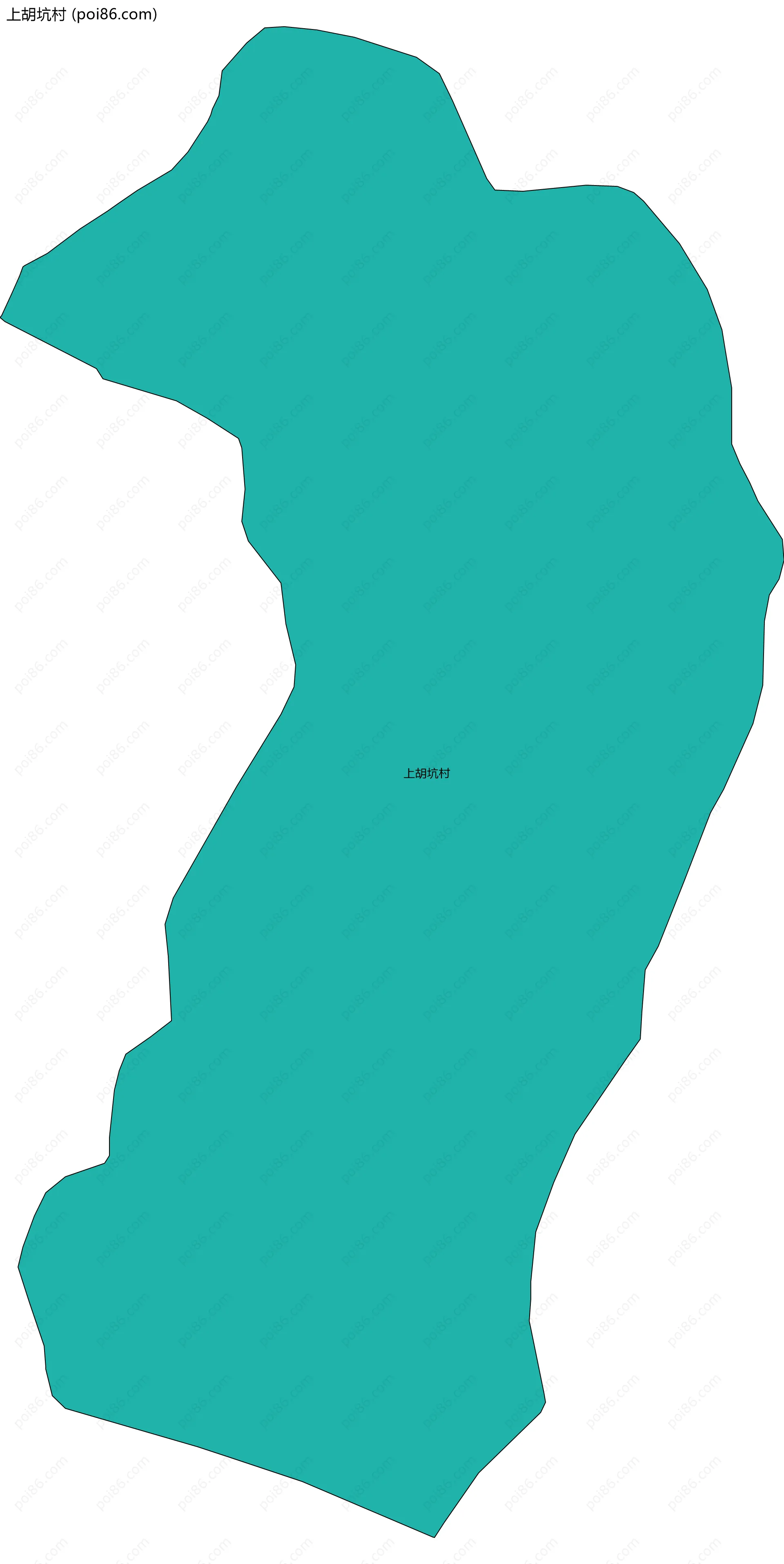 上胡坑村边界地图