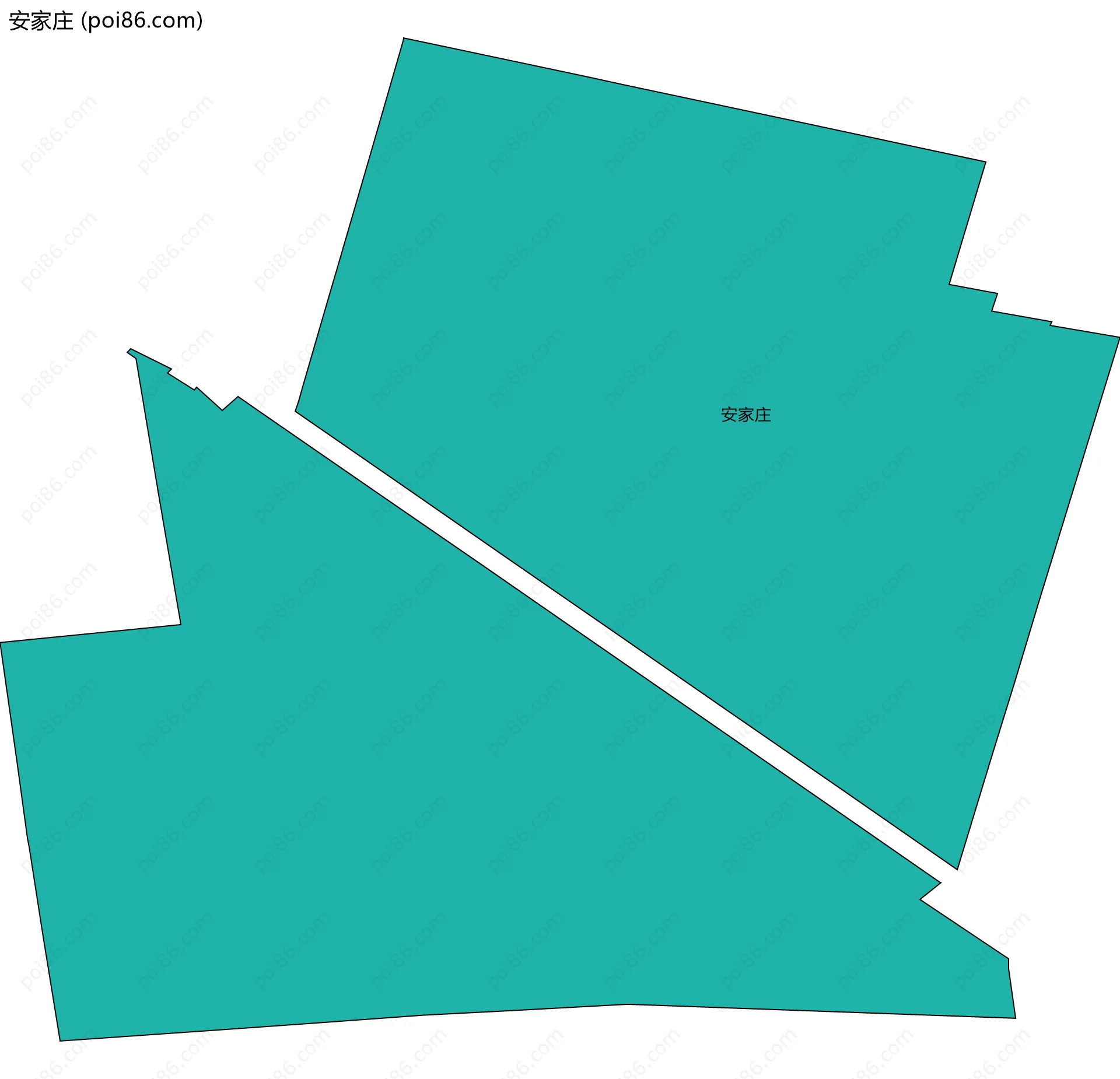 安家庄边界地图