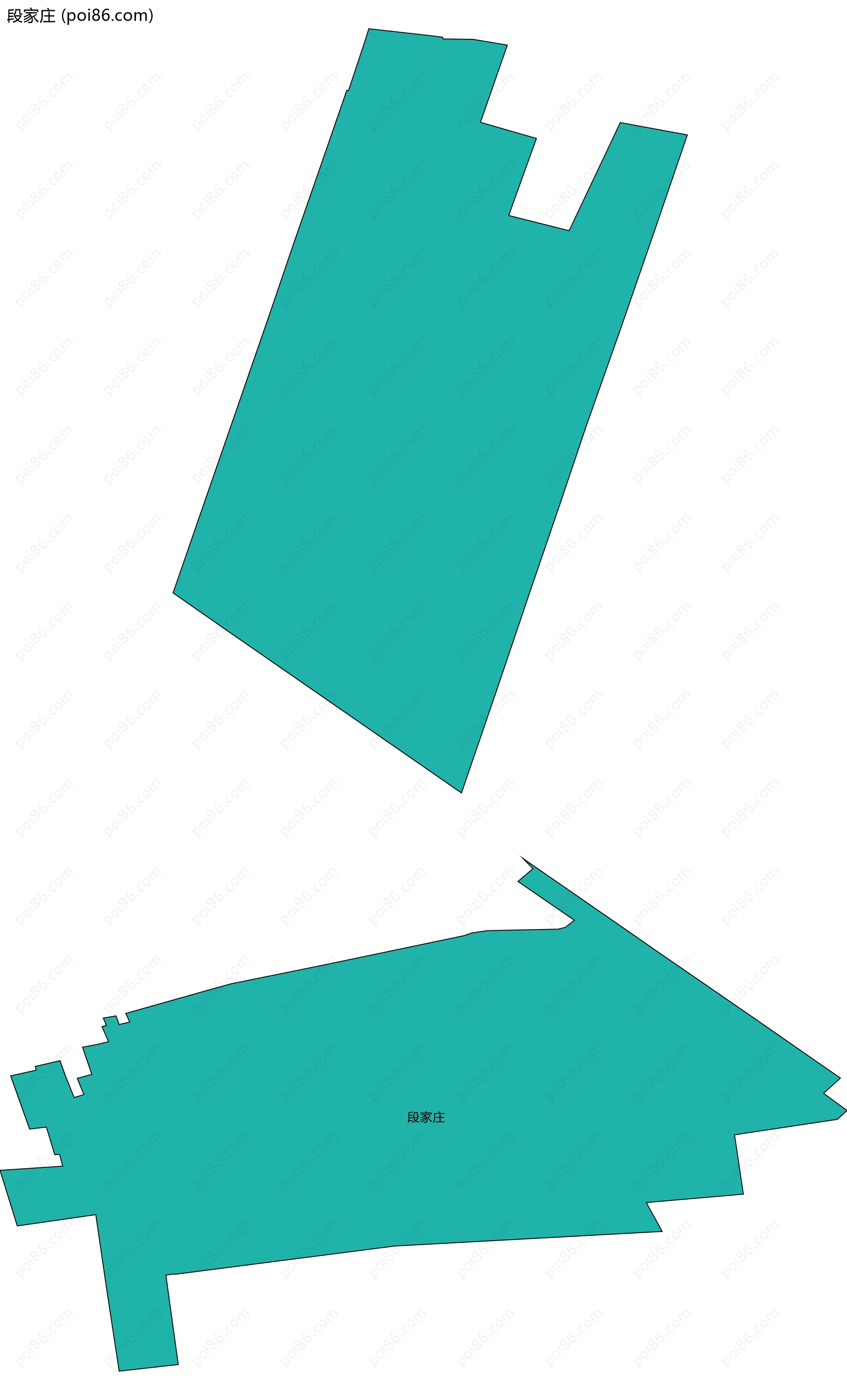 段家庄边界地图