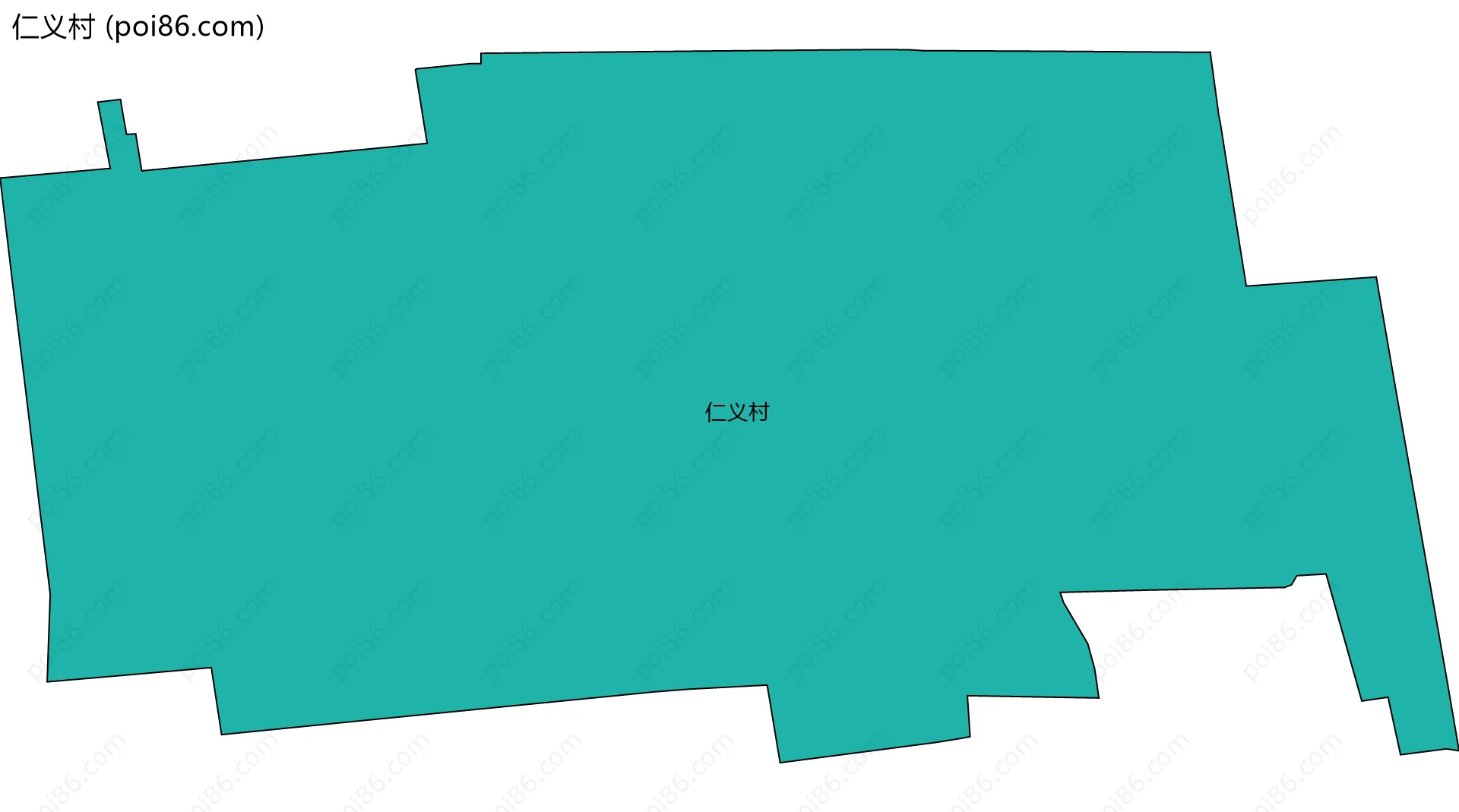 仁义村边界地图
