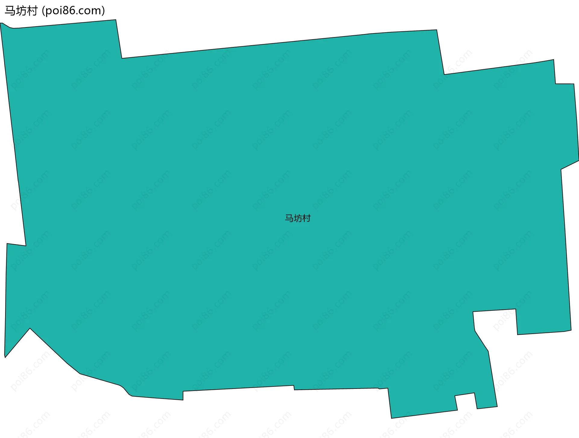 马坊村边界地图