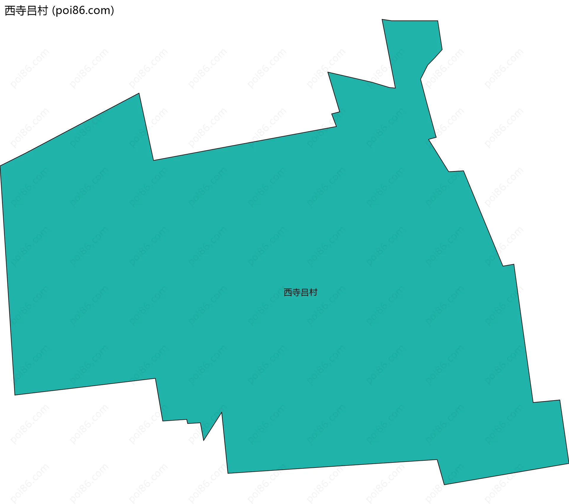 西寺吕村边界地图