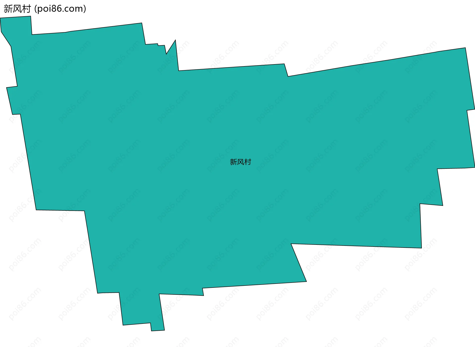新风村边界地图