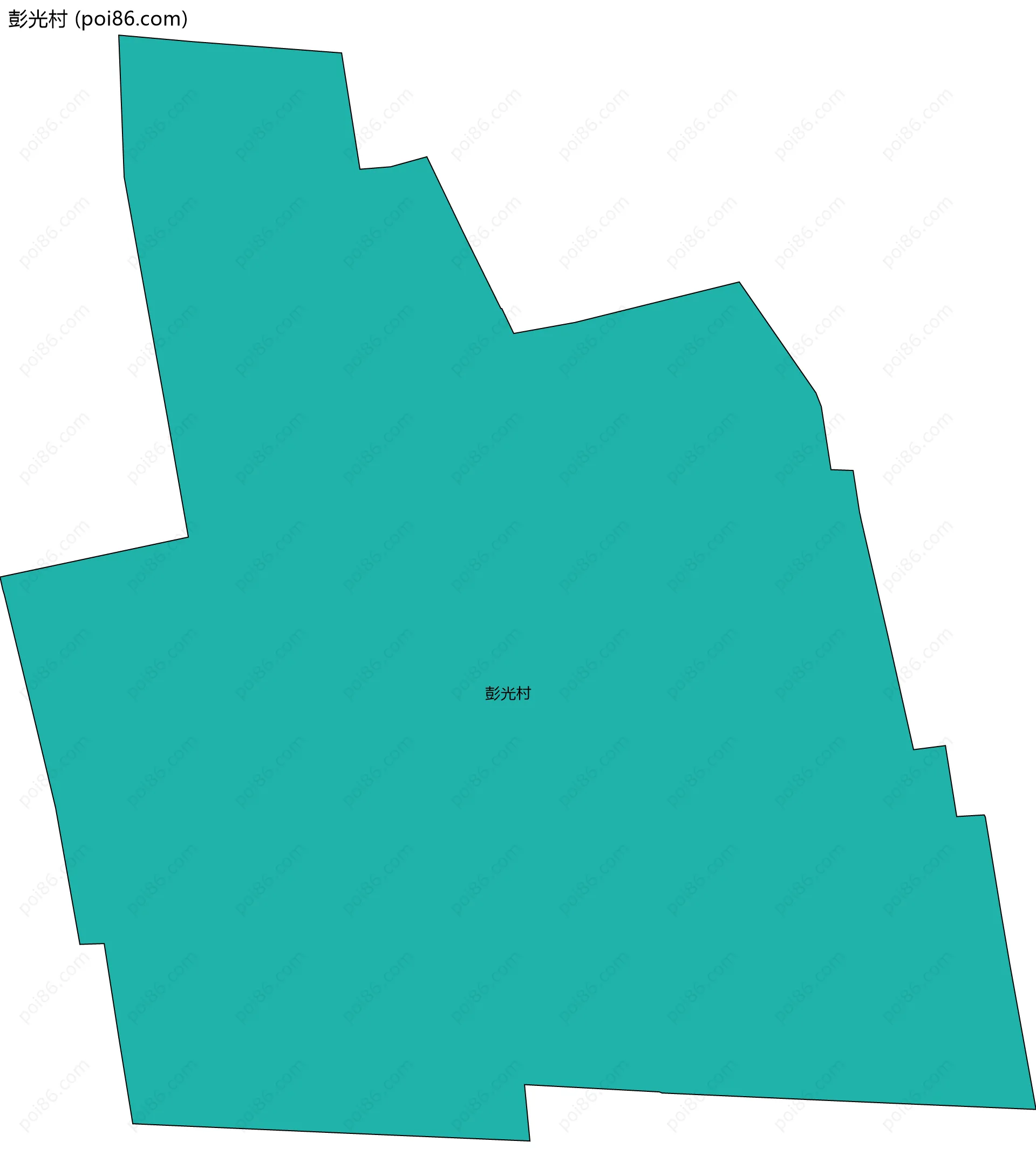 彭光村边界地图